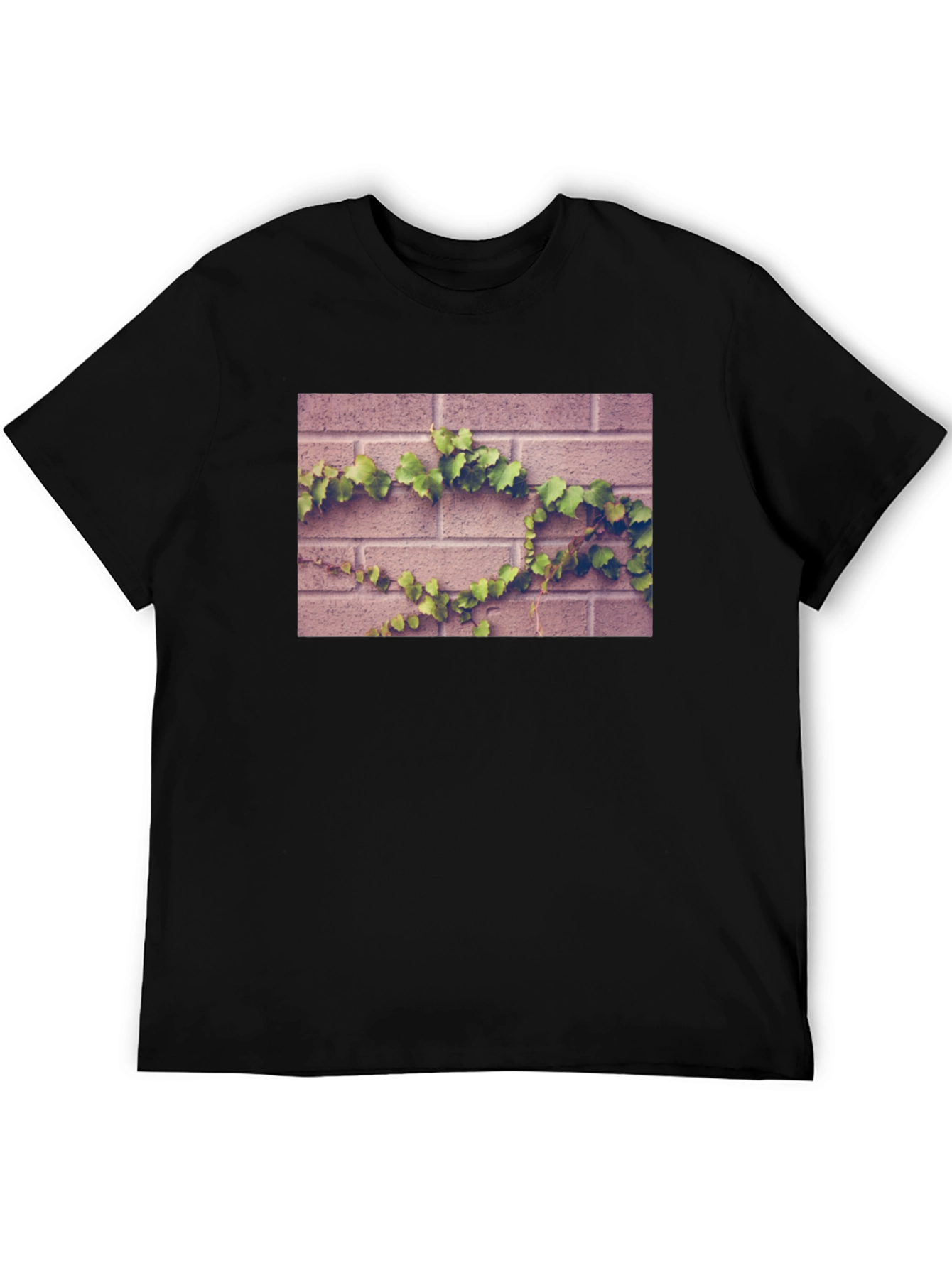 Brick Wall Vines Graphic T-Shirt