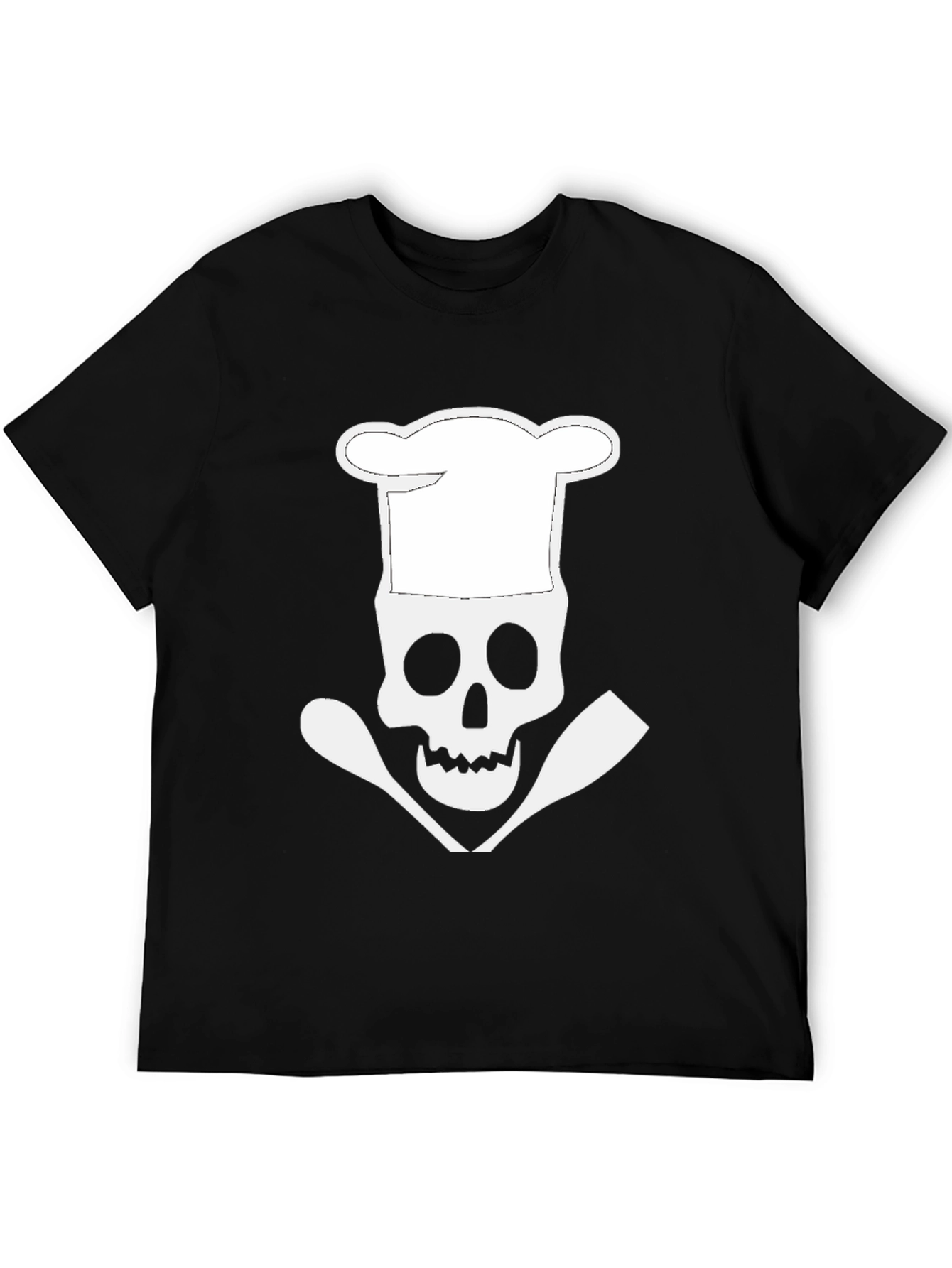Chef Skull Graphic Tee - Culinary Skeleton T-Shirt