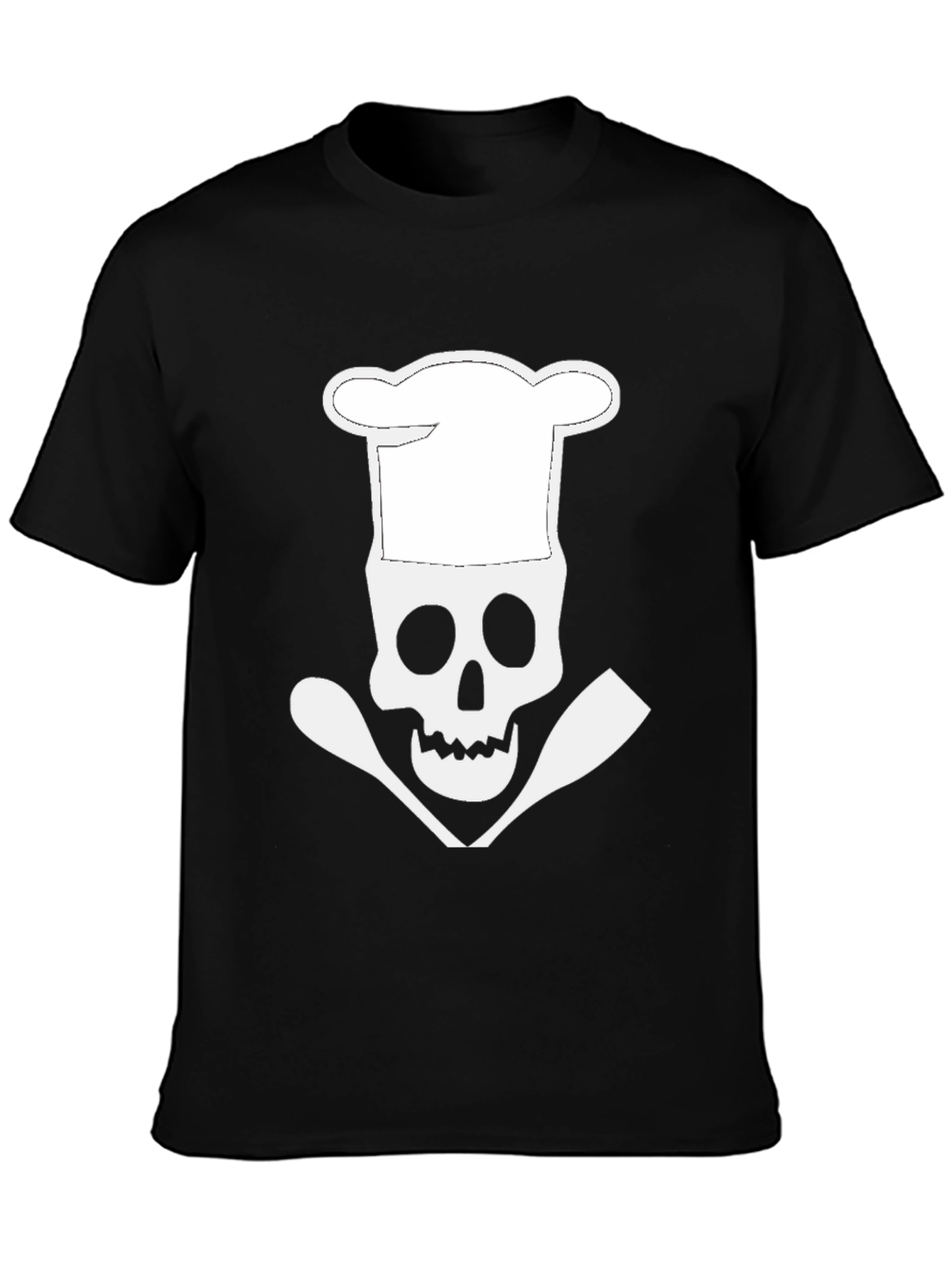 Chef Skull Graphic Tee - Culinary Skeleton T-Shirt