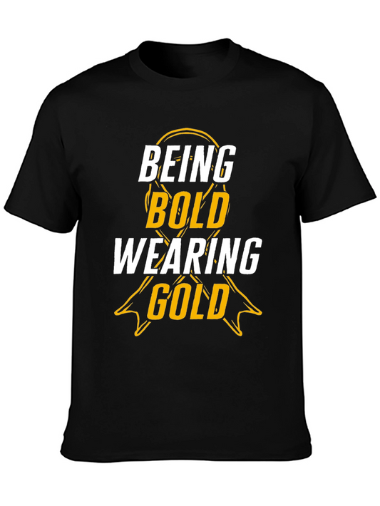 Being Bold Wearing Gold T-Shirt