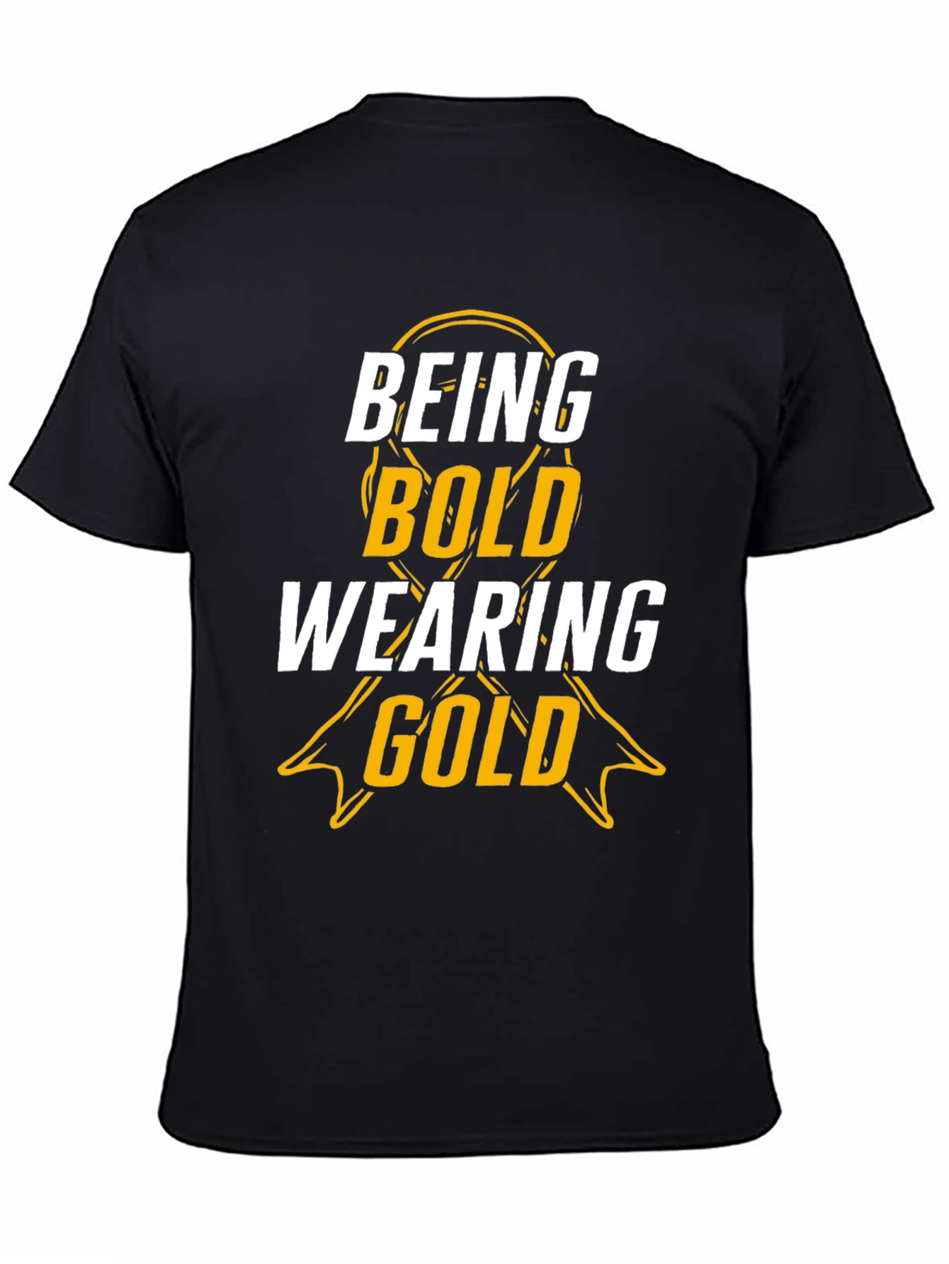 Being Bold Wearing Gold T-Shirt