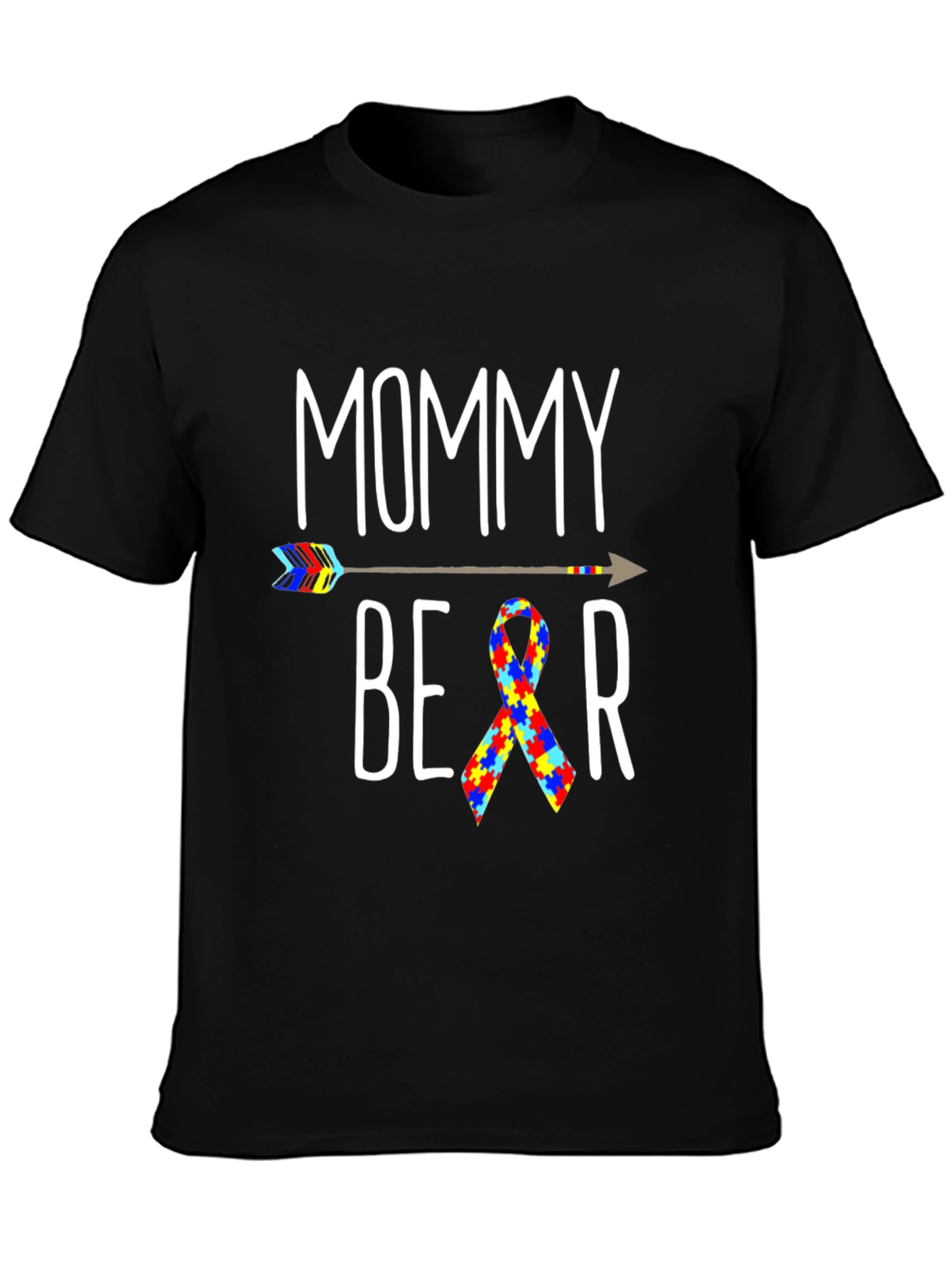 Mommy Bear Autism Awareness T-Shirt