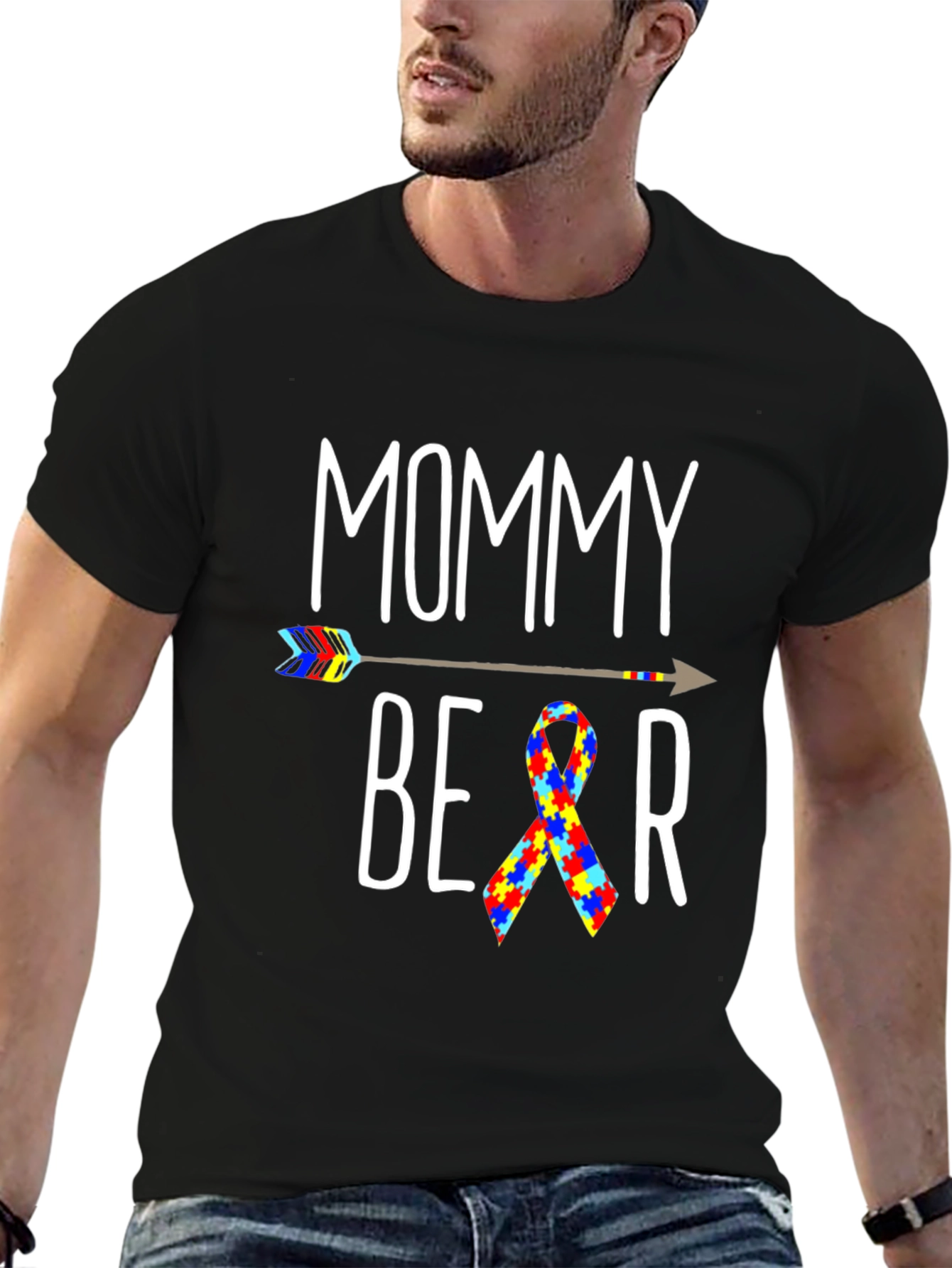 Mommy Bear Autism Awareness T-Shirt