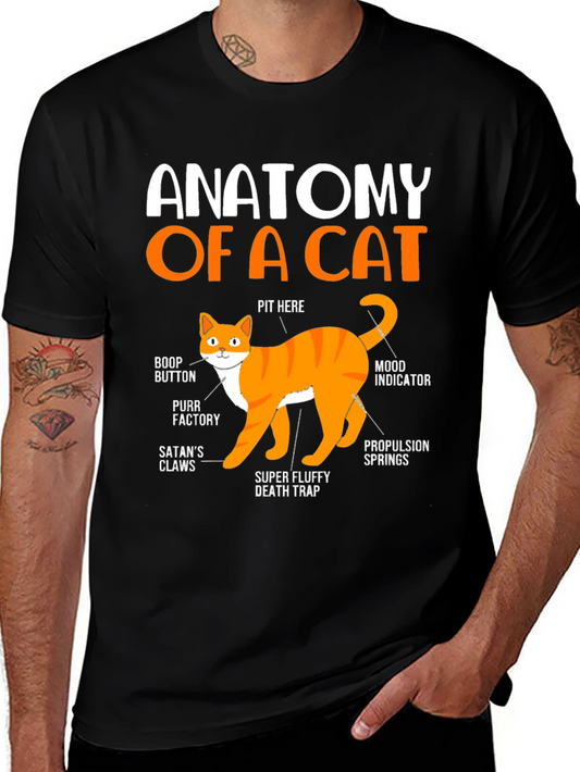 Anatomy of a Cat T-Shirt: Funny Cat Lover Tee
