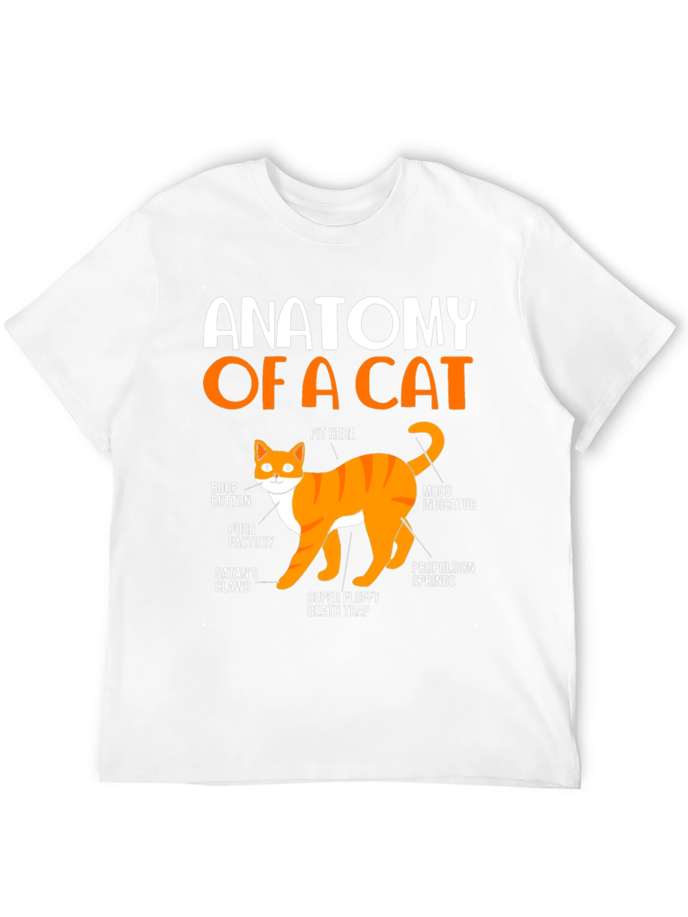 Anatomy of a Cat T-Shirt: Funny Cat Lover Tee