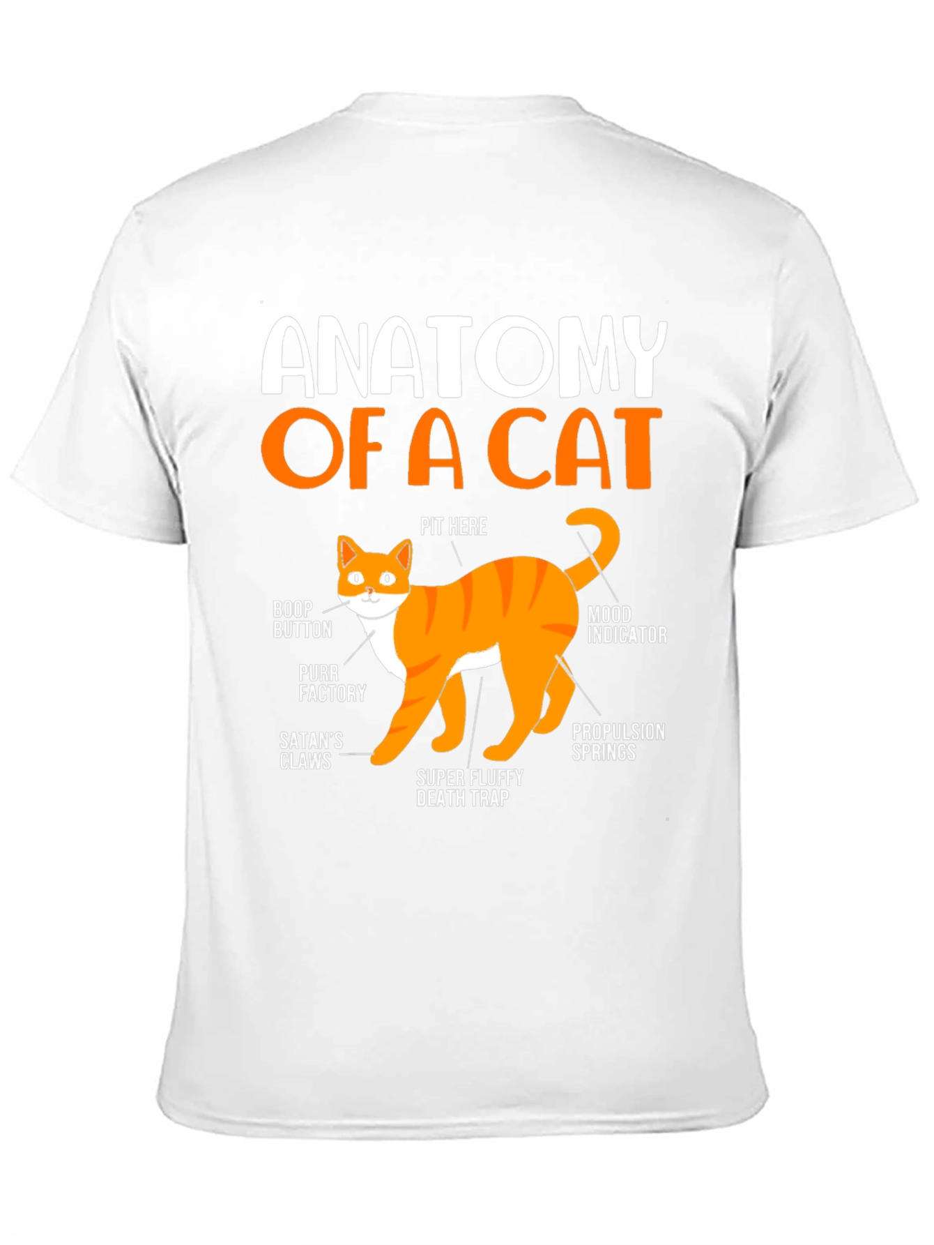Anatomy of a Cat T-Shirt: Funny Cat Lover Tee
