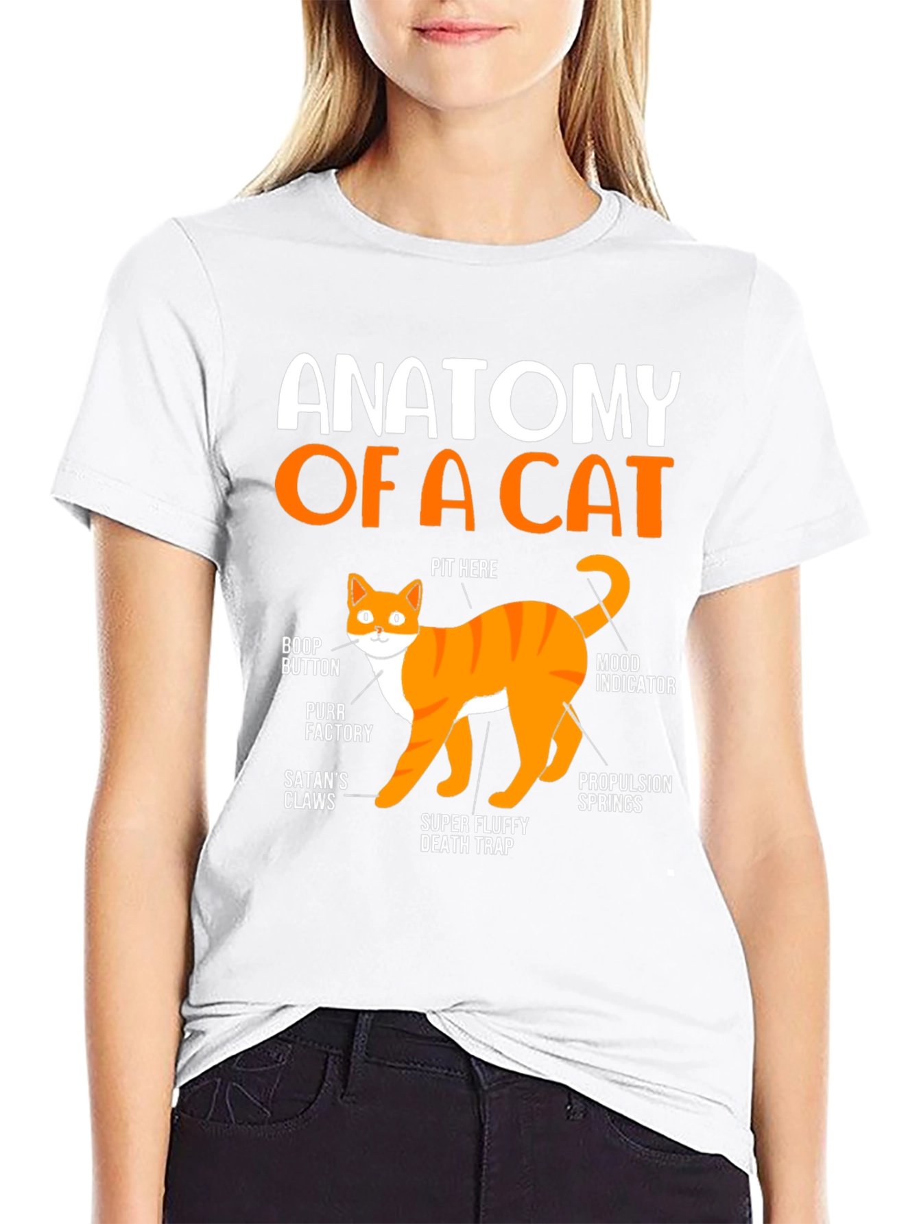 Anatomy of a Cat T-Shirt: Funny Cat Lover Tee