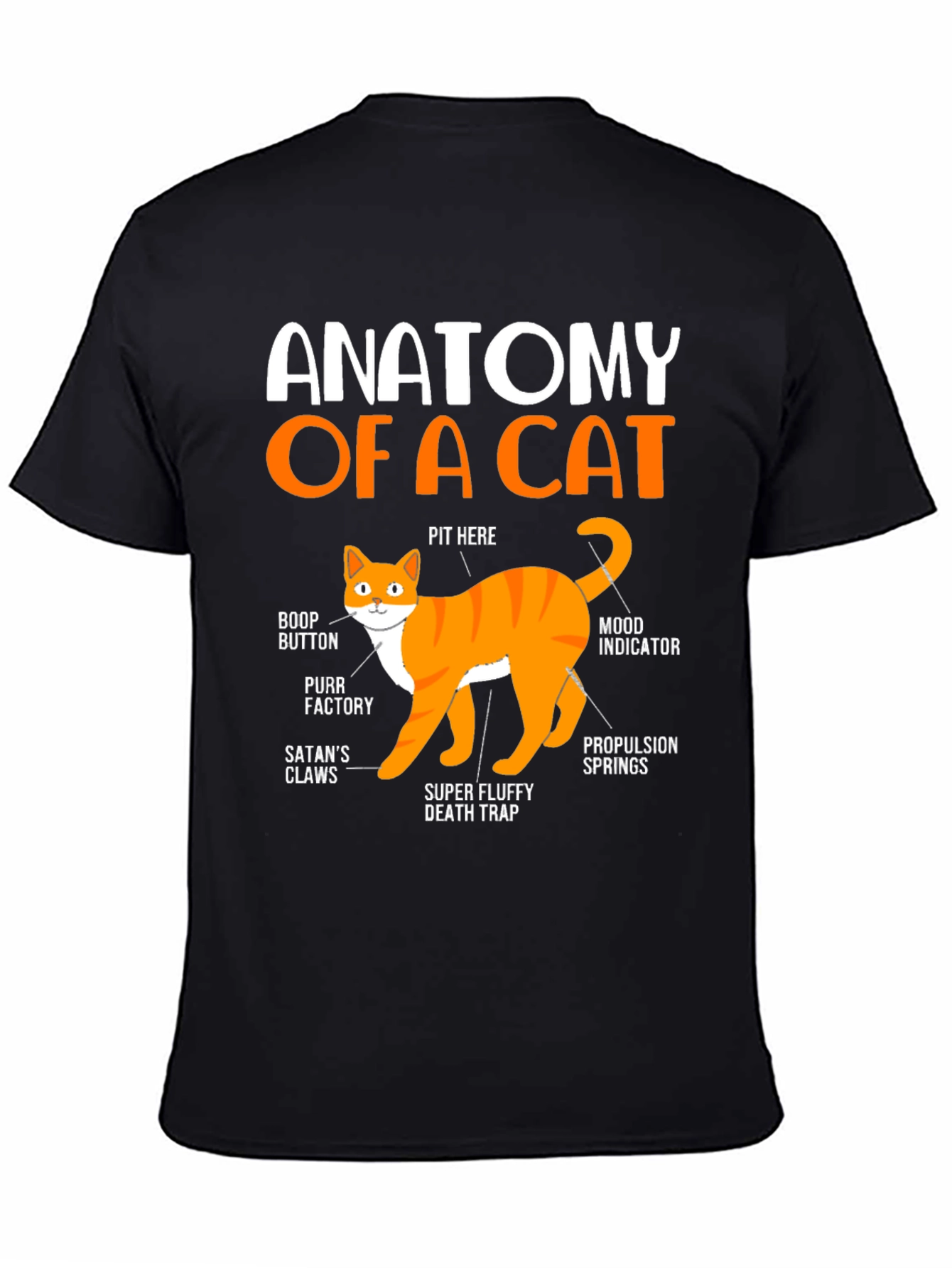 Anatomy of a Cat T-Shirt: Funny Cat Lover Tee