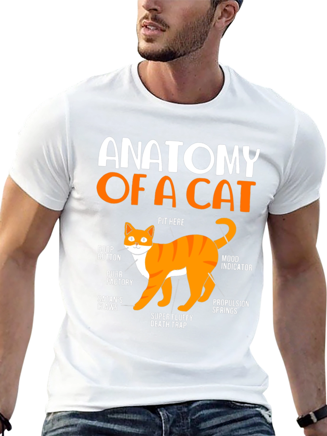 Anatomy of a Cat T-Shirt: Funny Cat Lover Tee