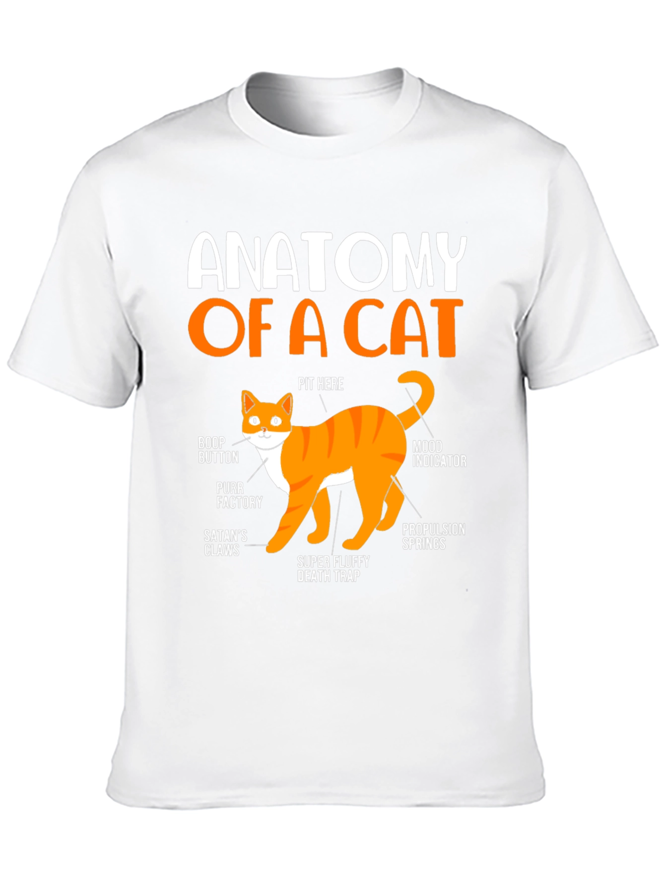 Anatomy of a Cat T-Shirt: Funny Cat Lover Tee