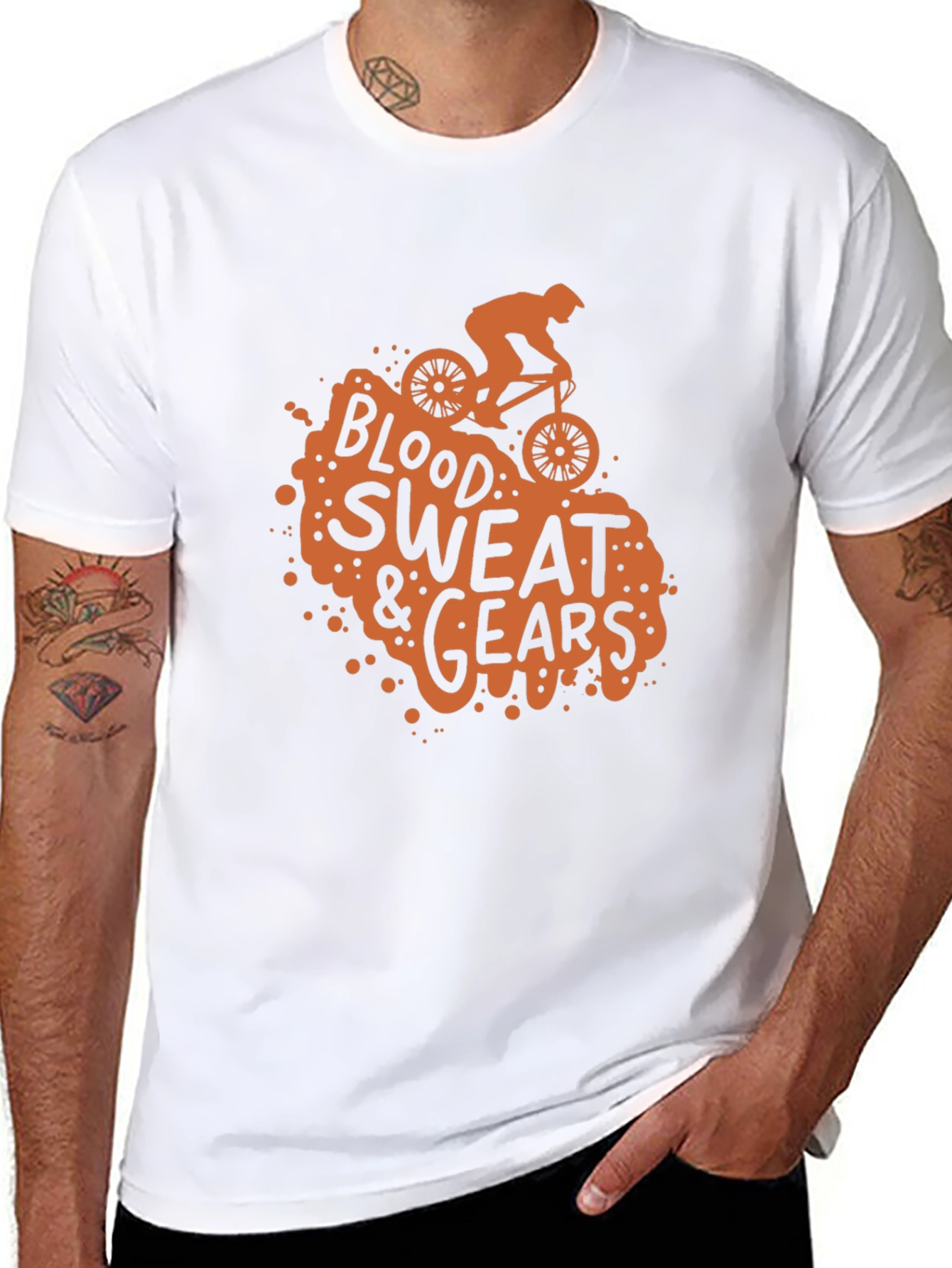 Blood Sweat & Gears Mountain Bike Graphic T-Shirt
