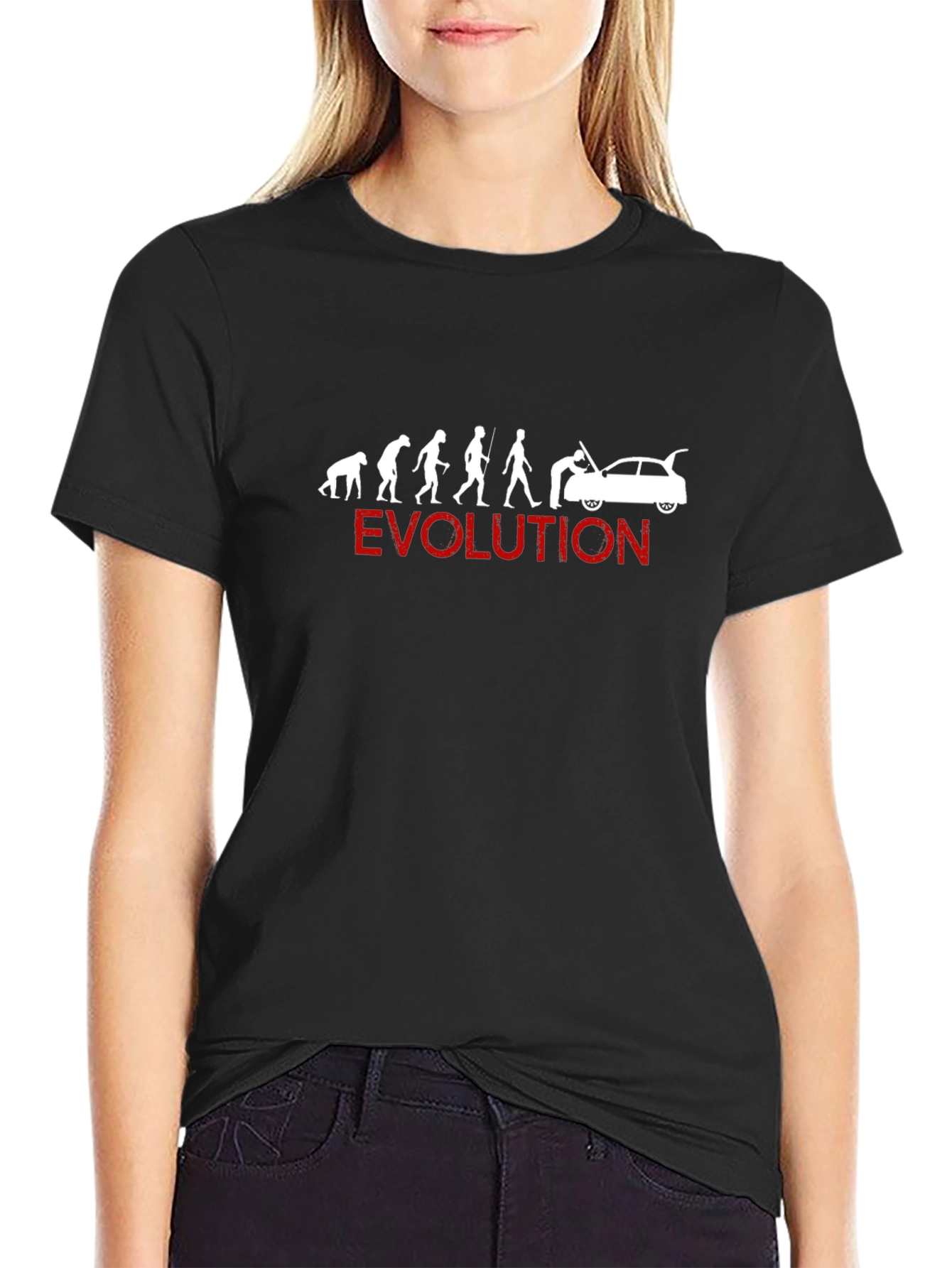 Evolution Car Repair T-Shirt - Black