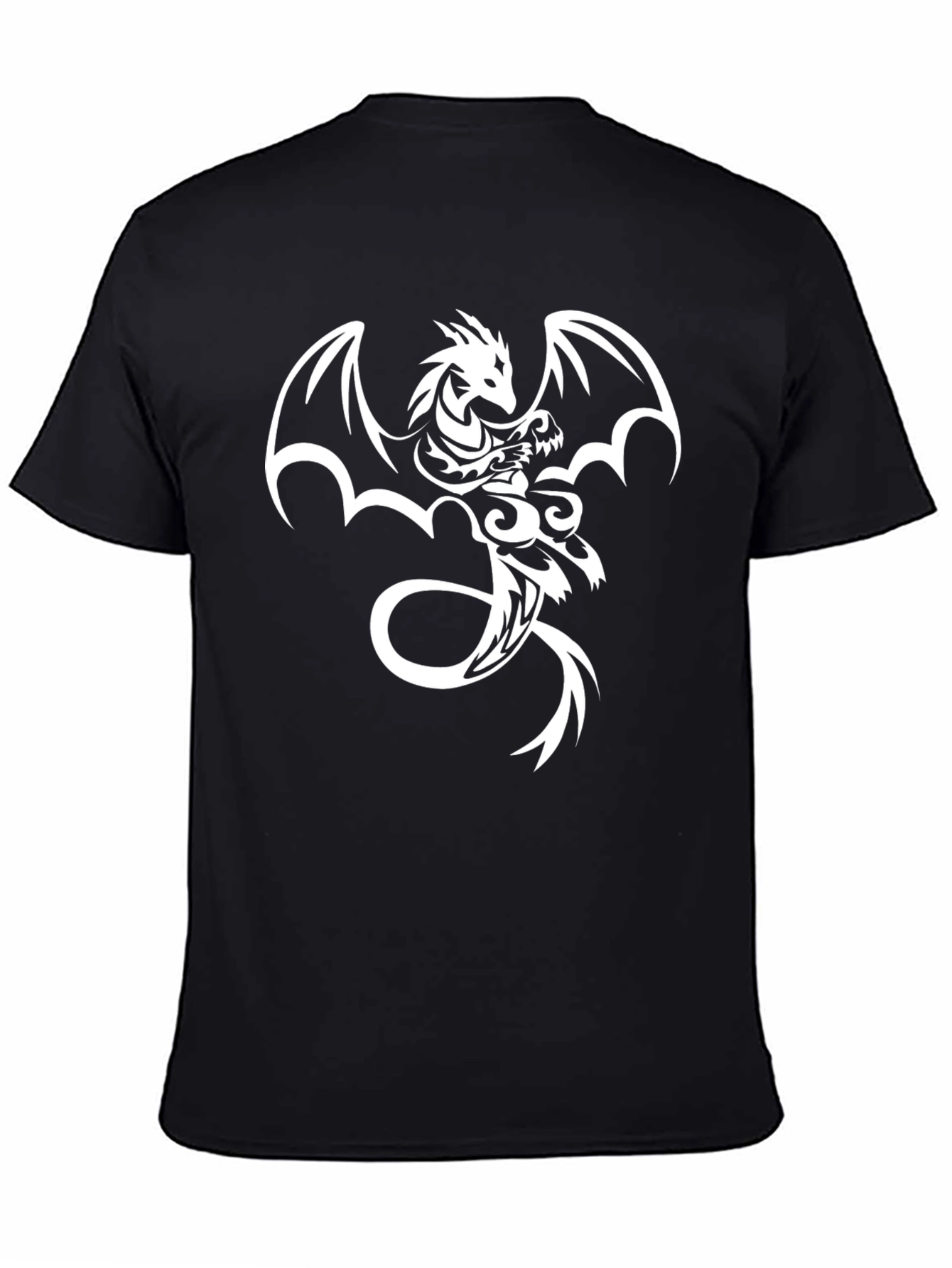 Dragon Graphic T-Shirt - Black Cotton Tee
