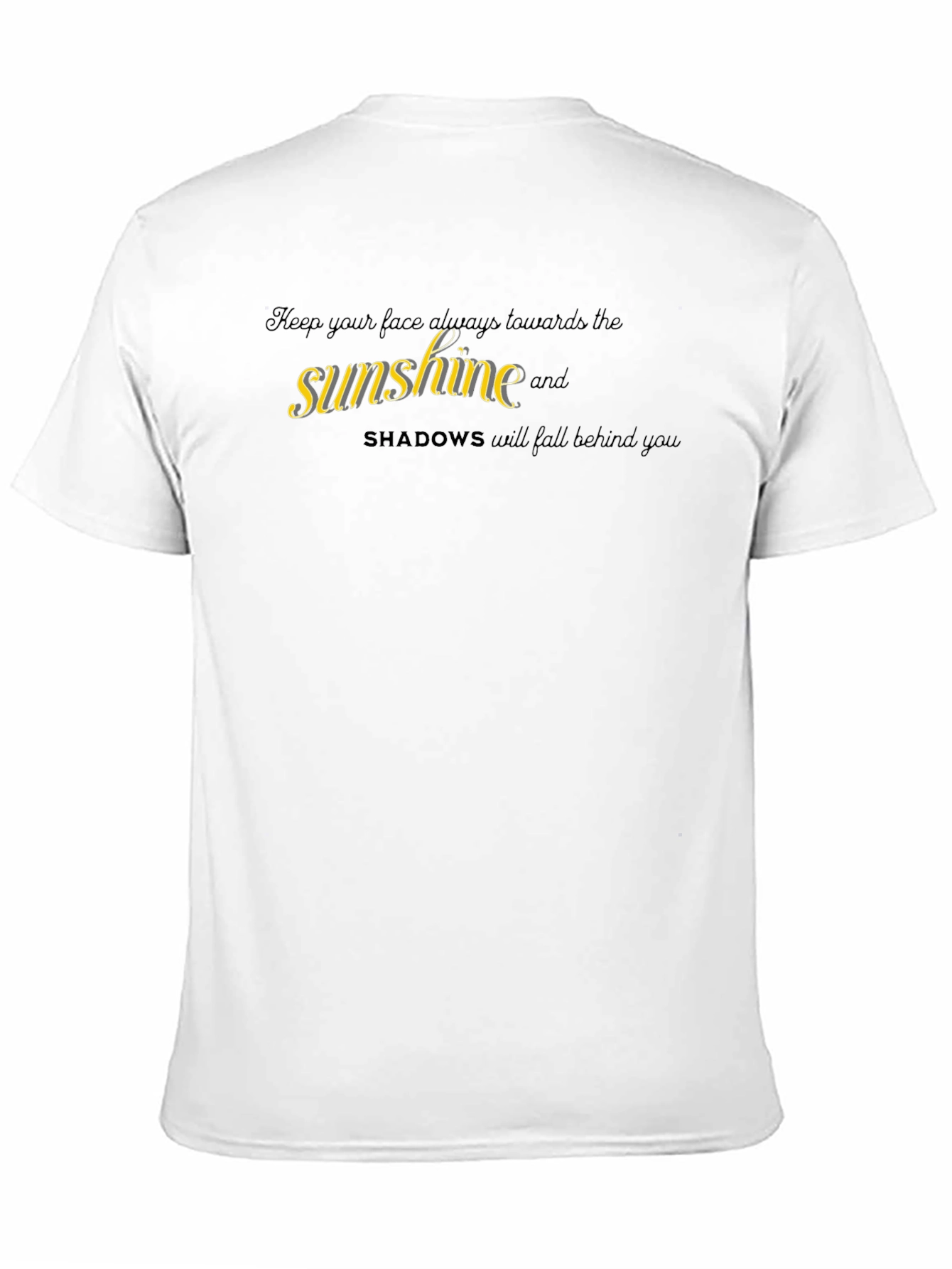 Sunshine Shadow Graphic Black T-Shirt