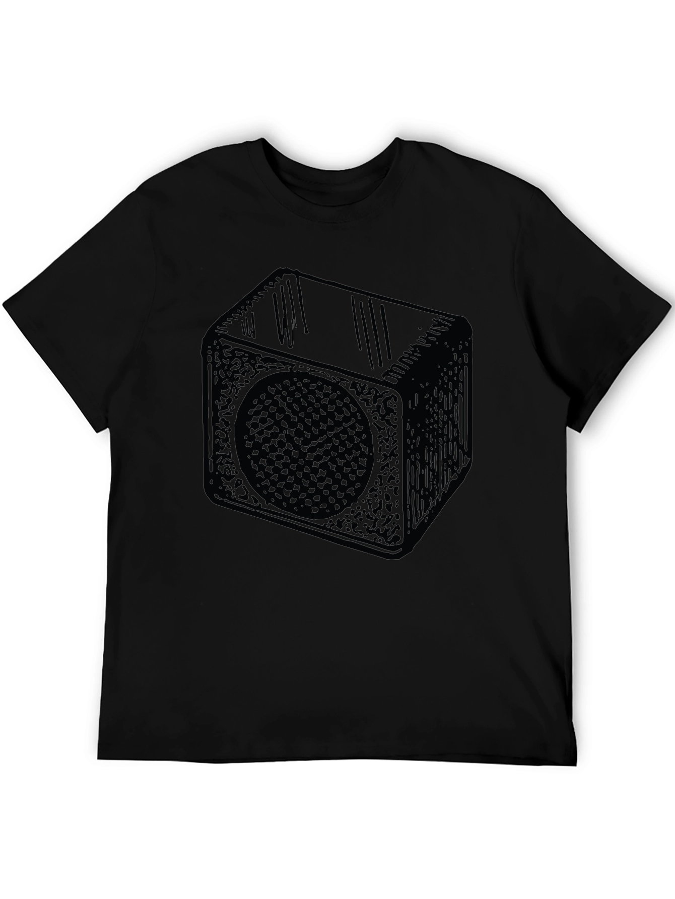 Geometric Speaker T-Shirt - Cool Design
