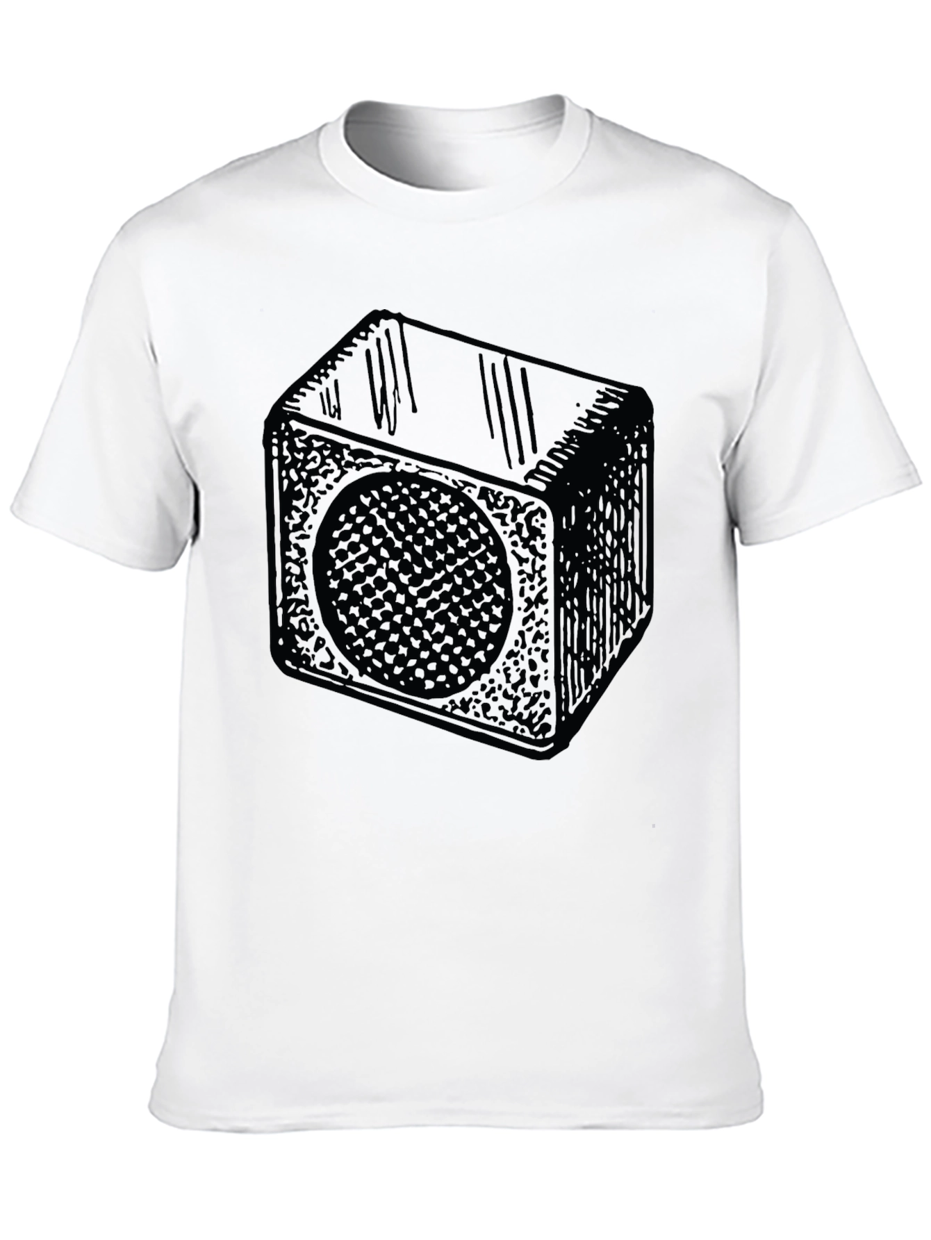 Geometric Speaker T-Shirt - Cool Design