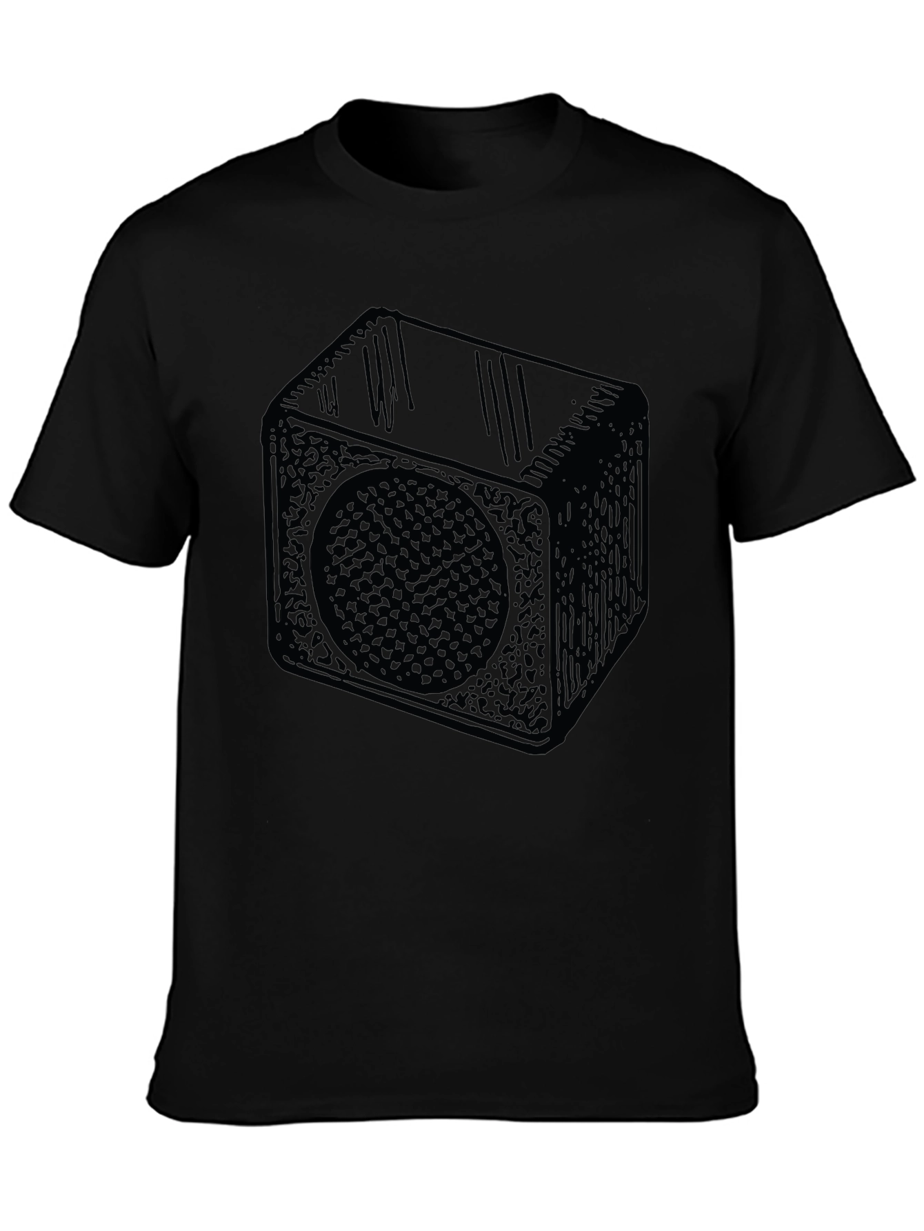 Geometric Speaker T-Shirt - Cool Design