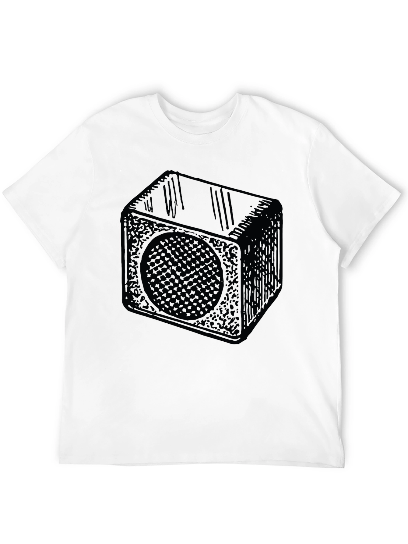 Geometric Speaker T-Shirt - Cool Design