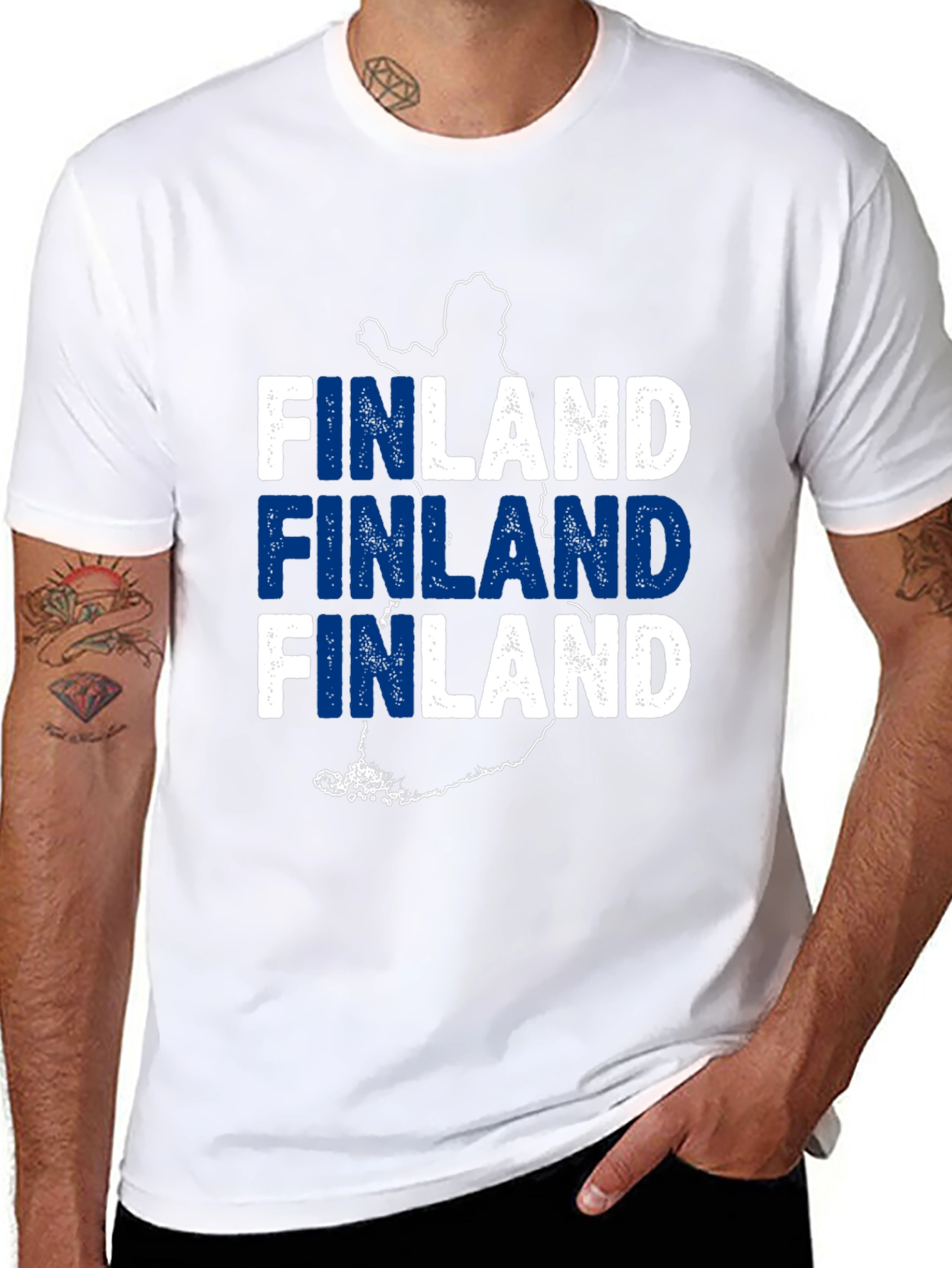 Finland Map Flag T-Shirt