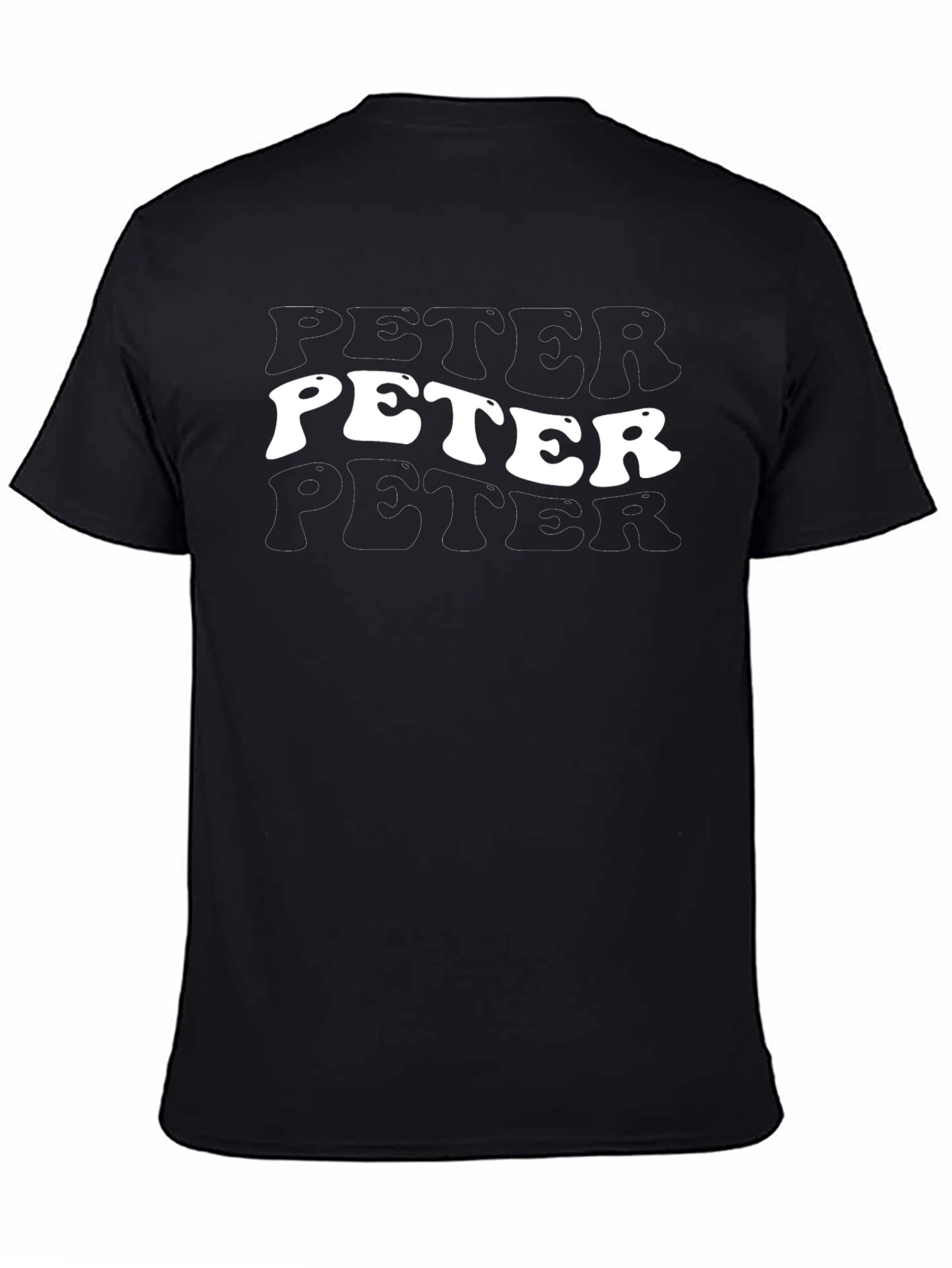 Peter T-Shirt Retro White Font Graphic Tee
