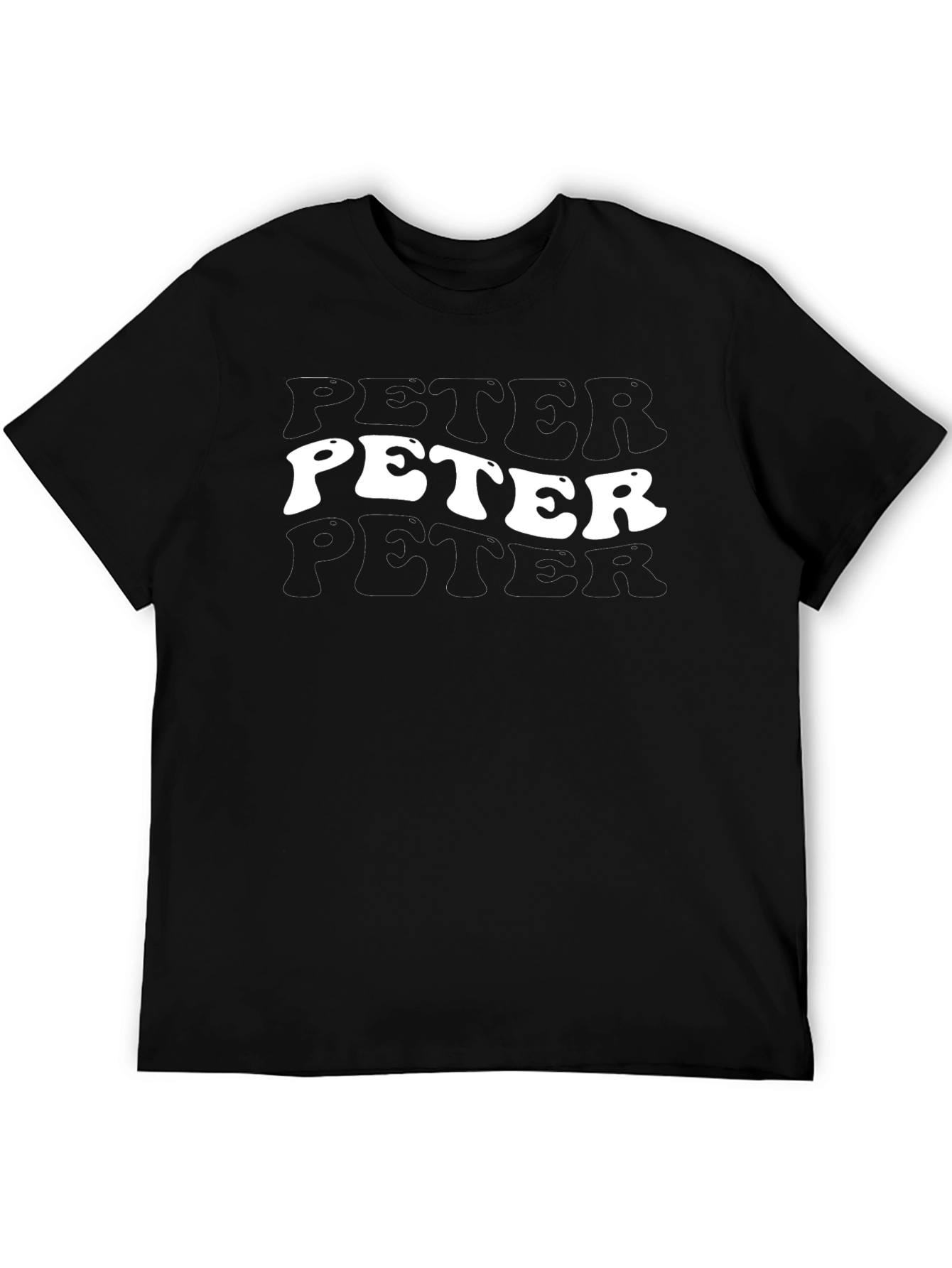 Peter T-Shirt Retro White Font Graphic Tee