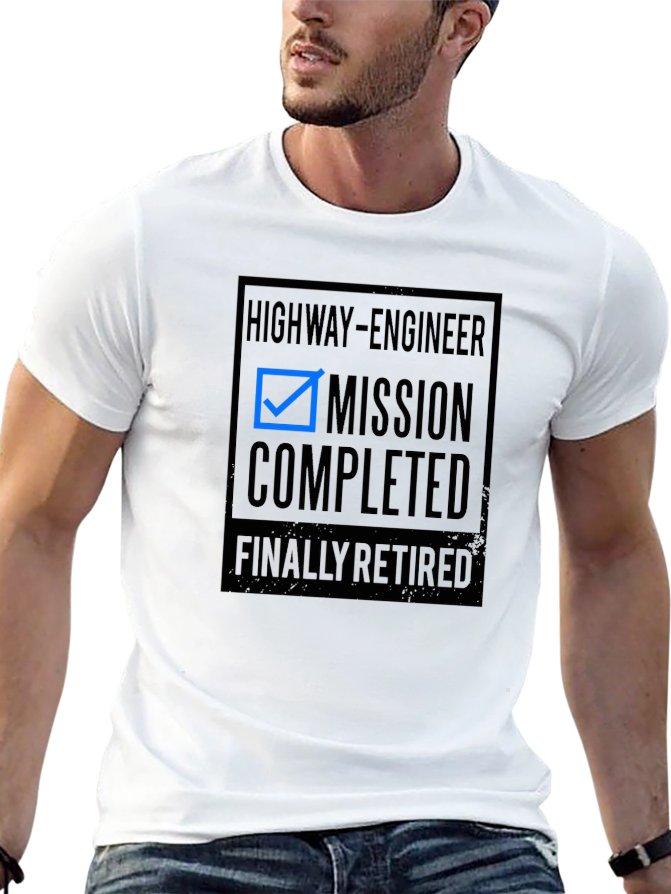 Highway Engineer Retirement T-Shirt - Mission Completed!