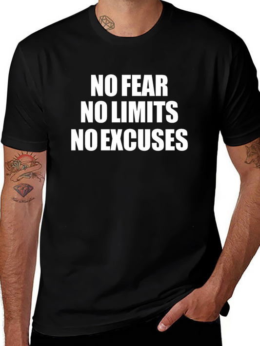 Motivational T-Shirt: No Fear No Limits