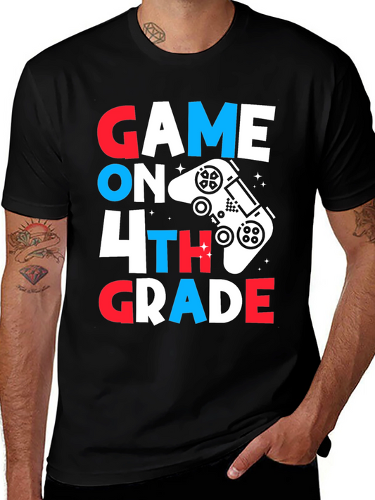 Game On 4th Grade T-Shirt - Back To School Gamer Tee