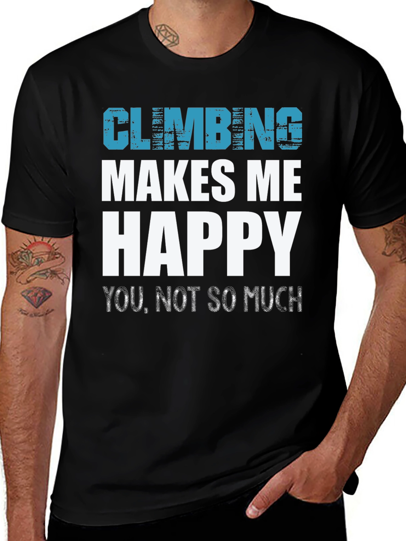 Climbing Makes Me Happy Tee