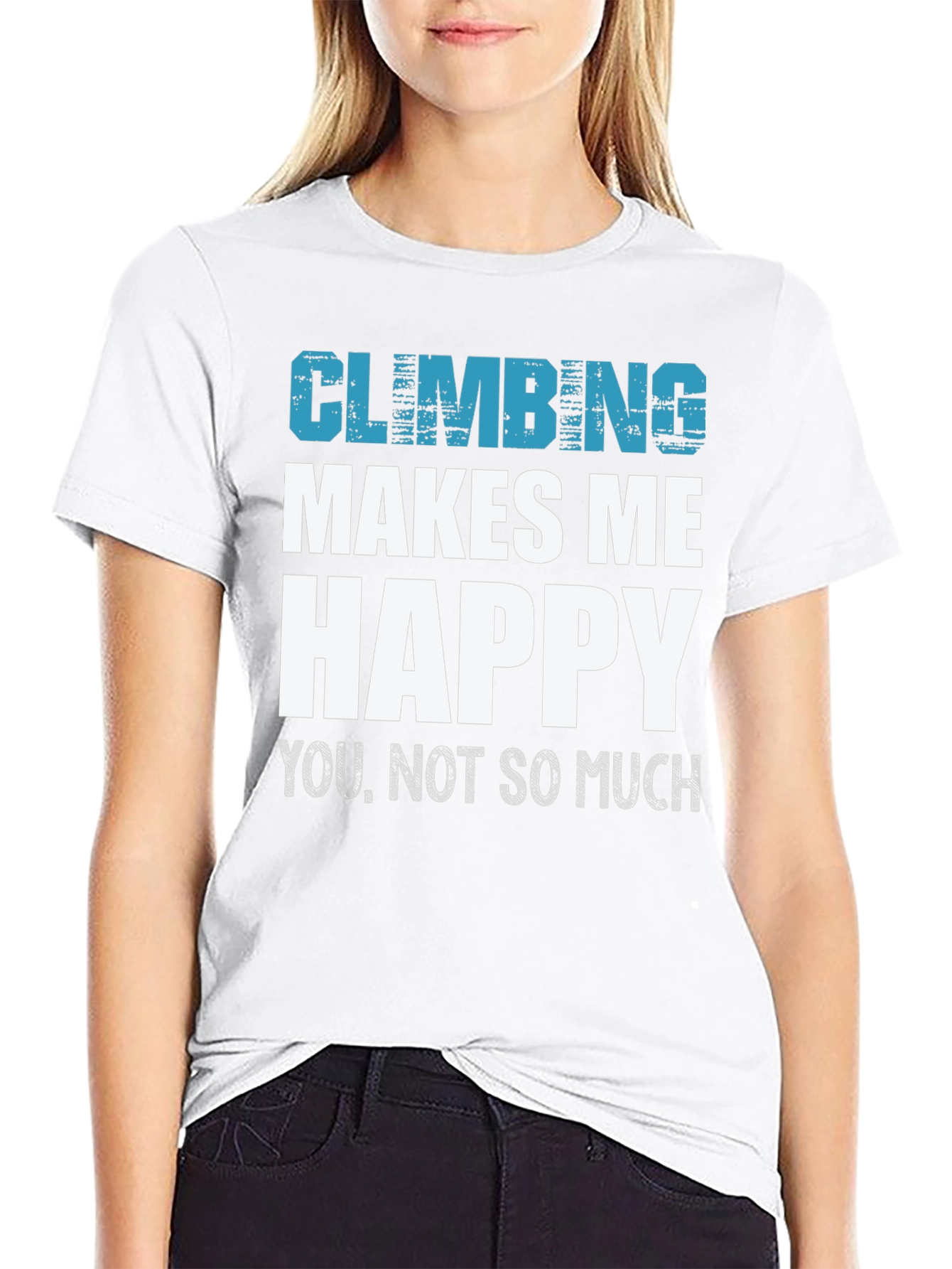 Climbing Makes Me Happy Tee