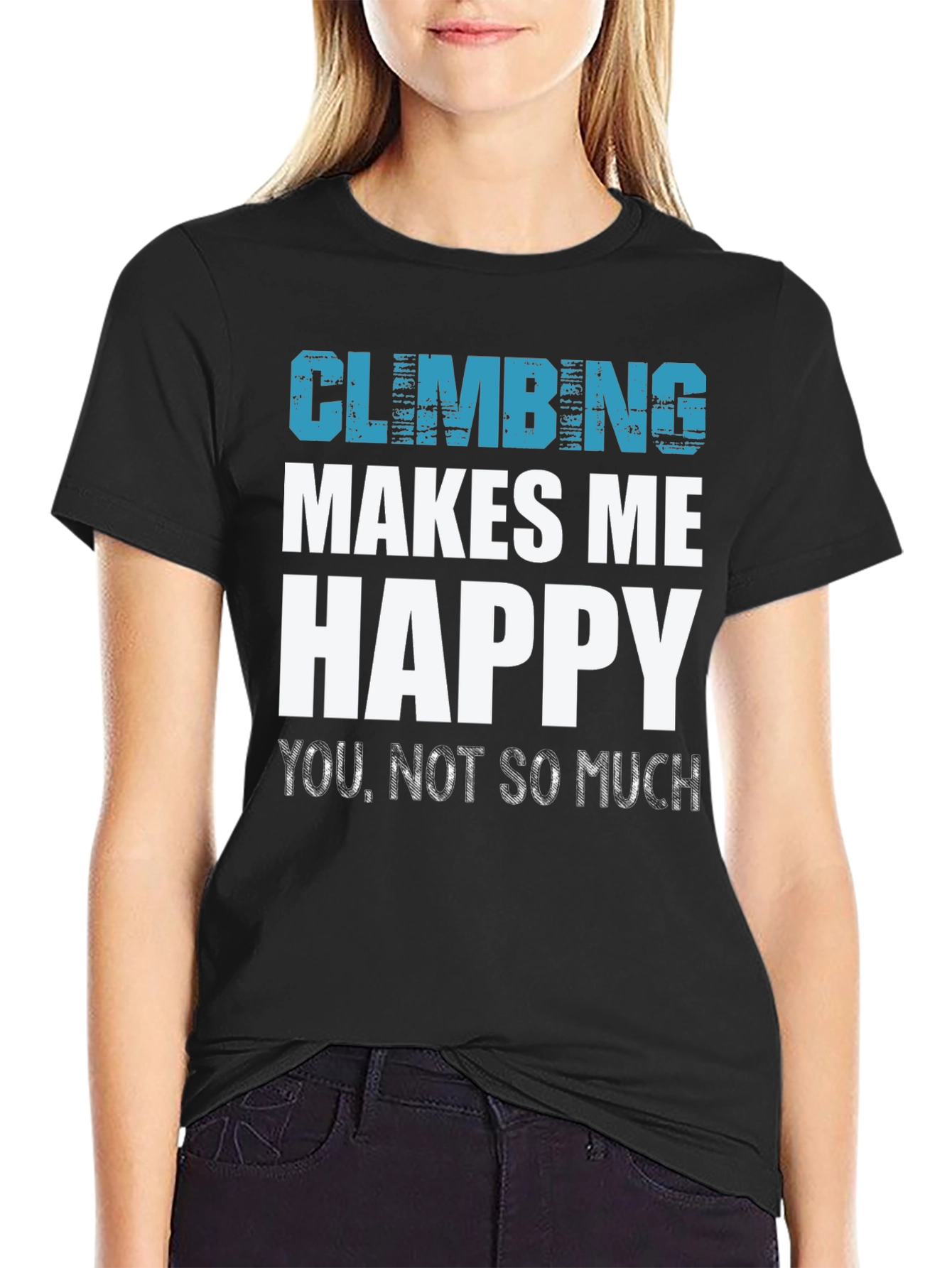 Climbing Makes Me Happy Tee