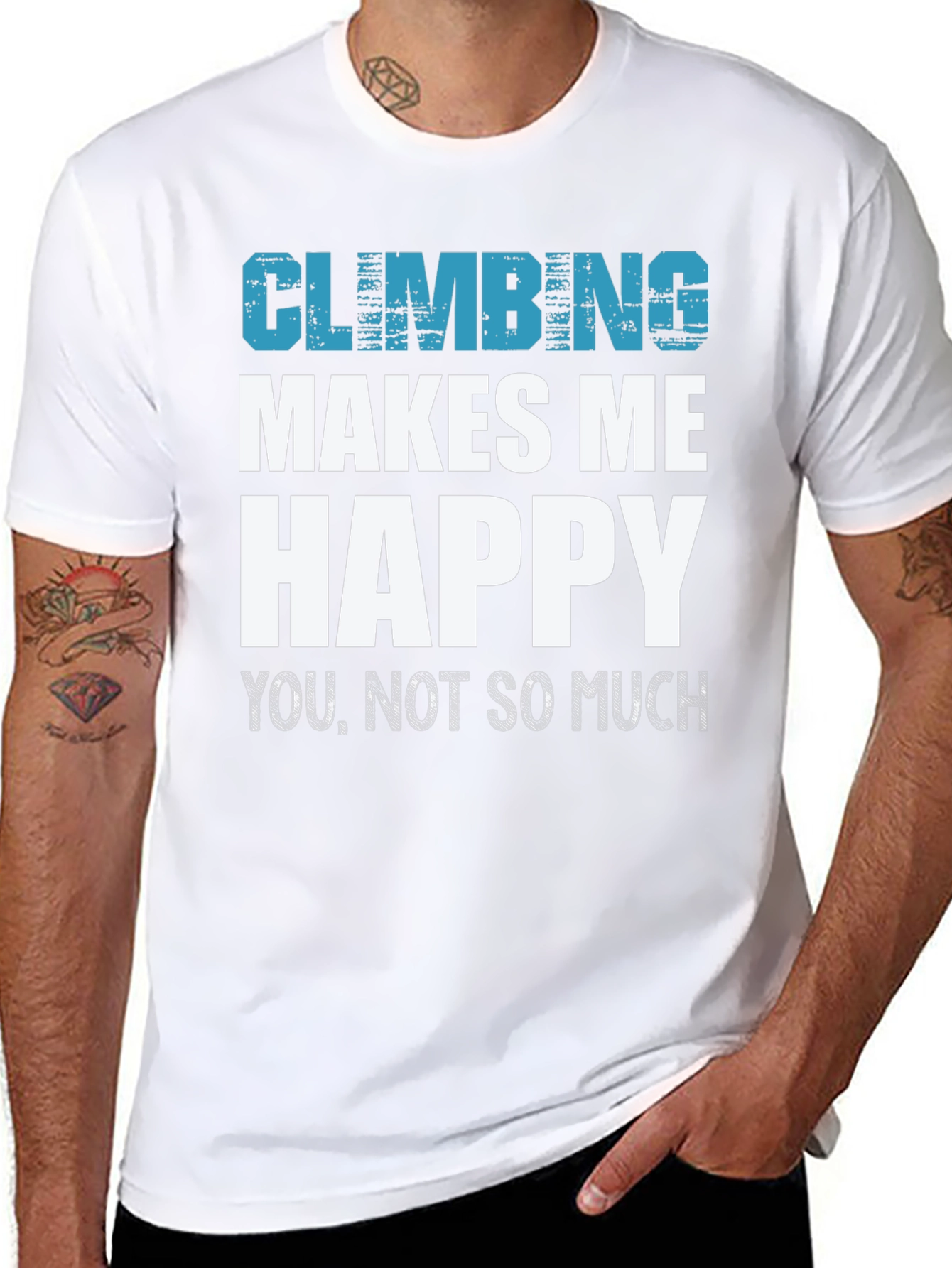 Climbing Makes Me Happy Tee