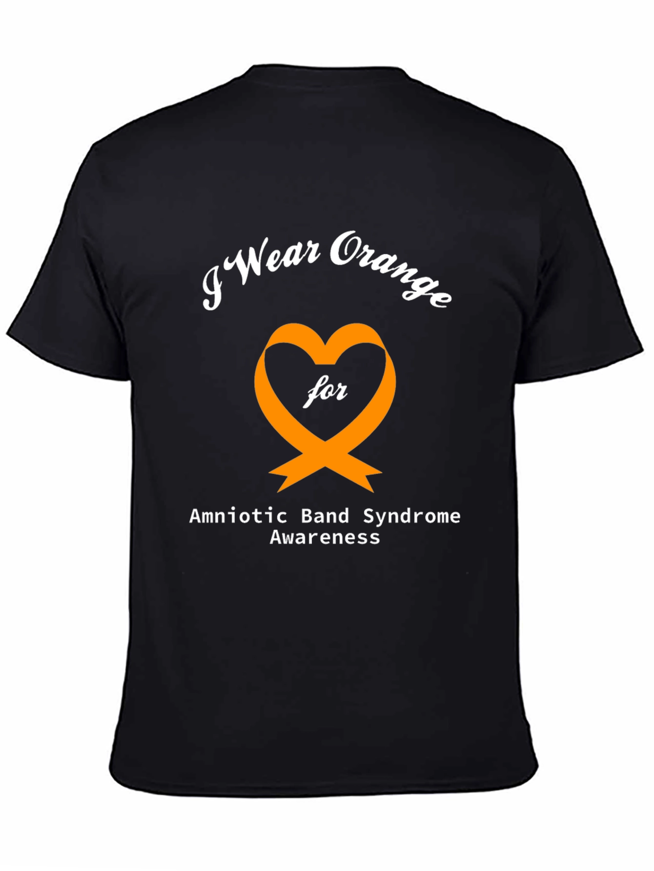 Orange Heart Amniotic Band Syndrome Awareness T-Shirt