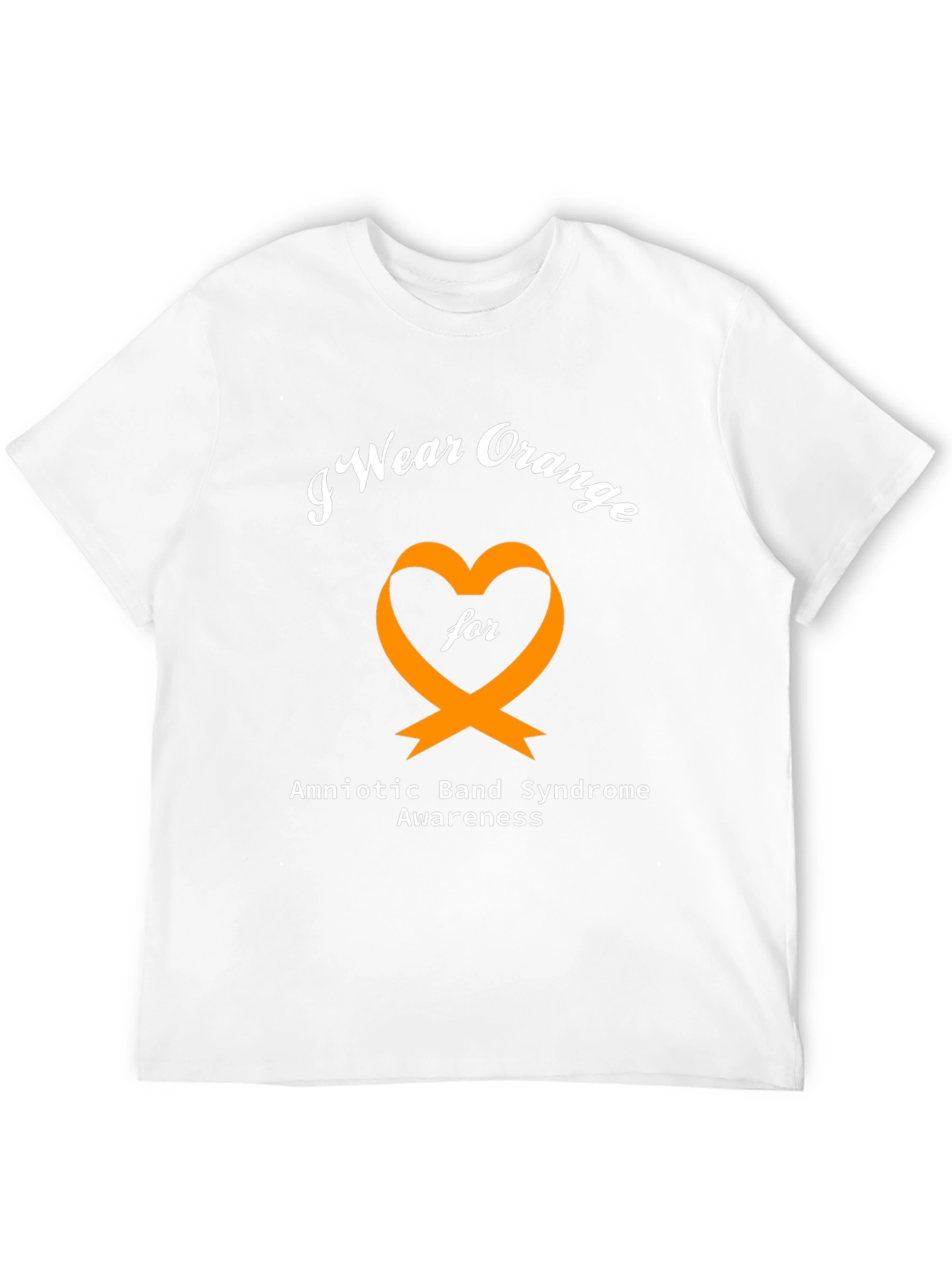 Orange Heart Amniotic Band Syndrome Awareness T-Shirt