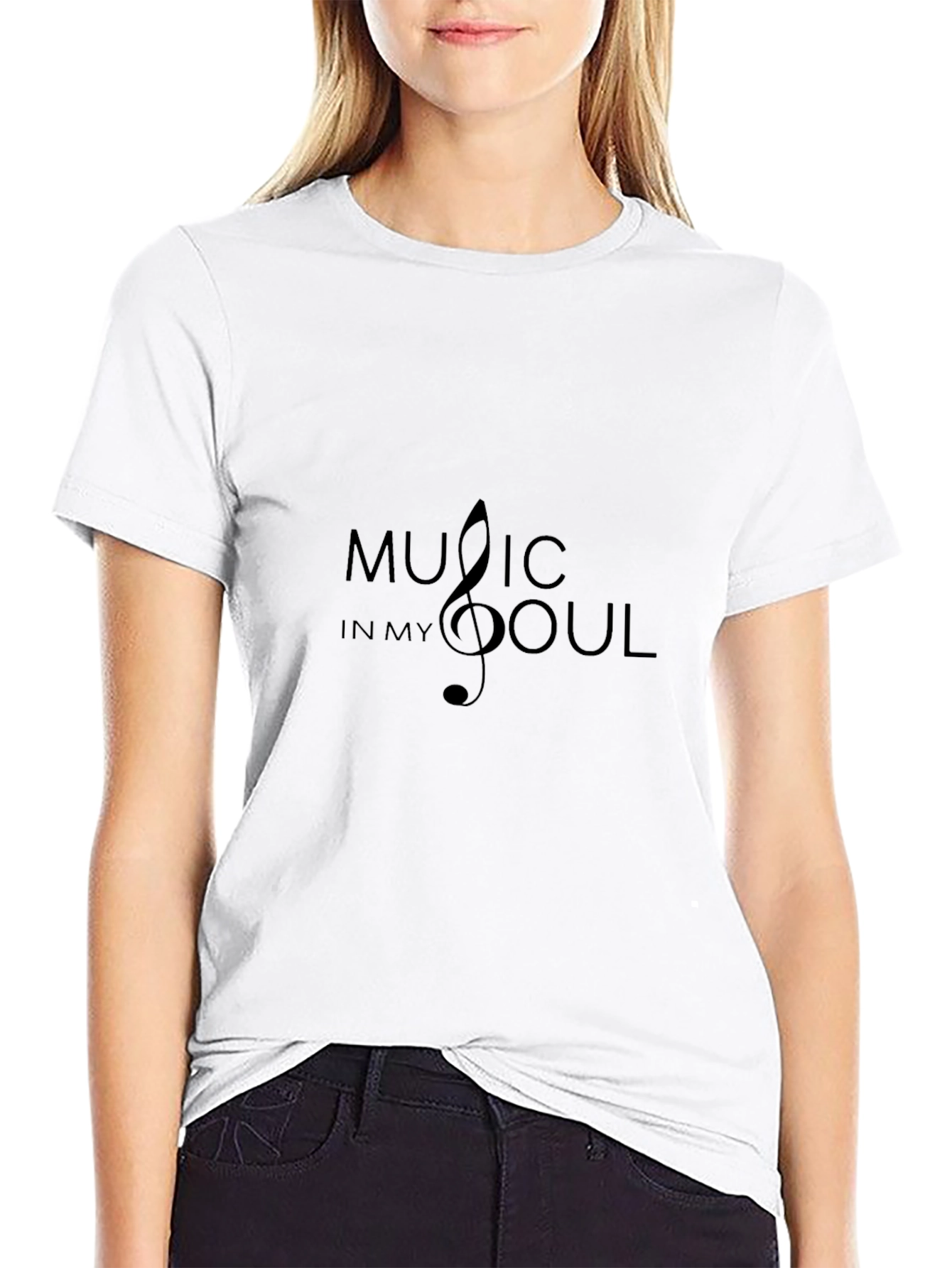Music in My Soul - Stylish Black Tee