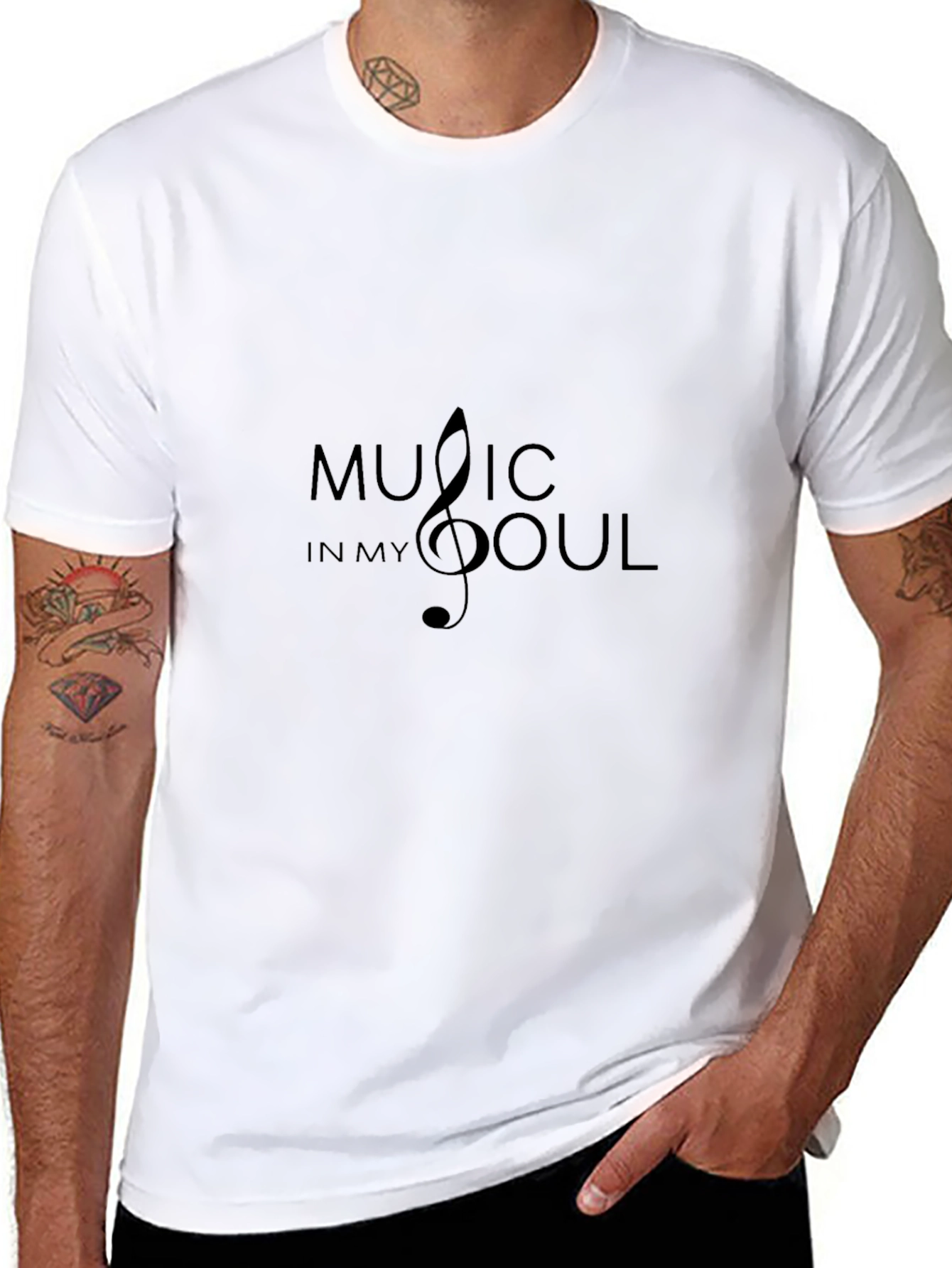 Music in My Soul - Stylish Black Tee