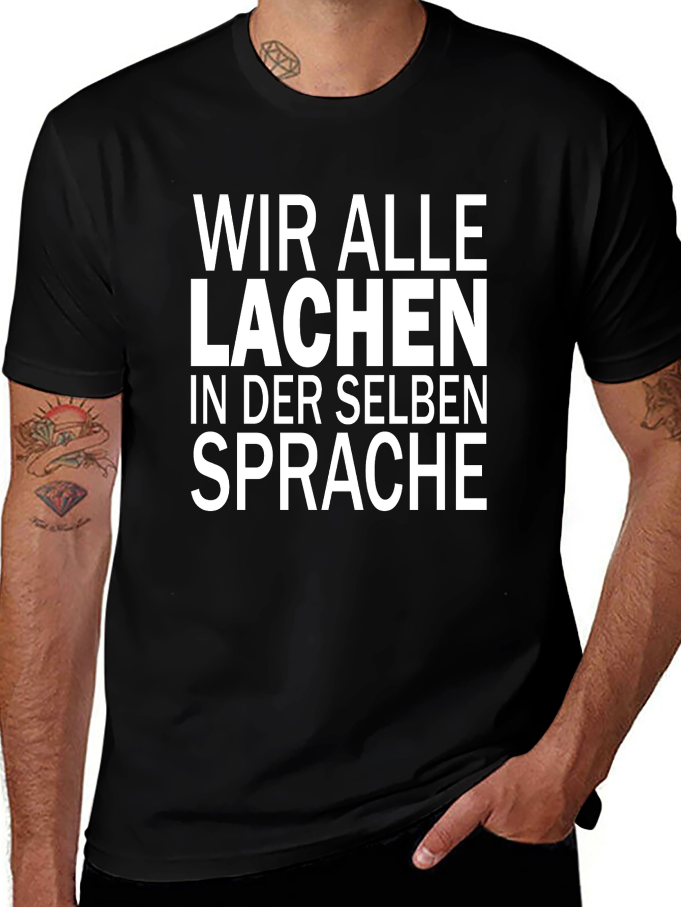 Laugh in the Same Language Graphic Tee