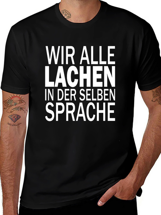 Laugh in the Same Language Graphic Tee