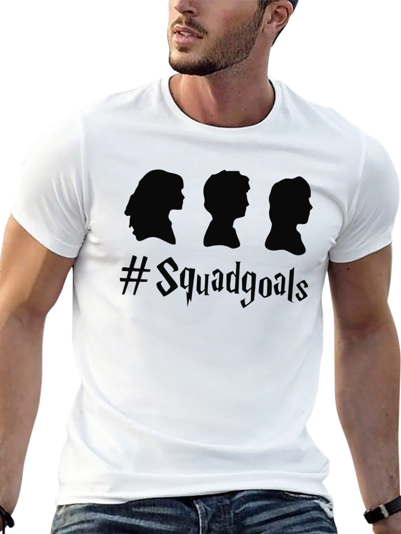 Squad Goals Tee - Black Graphic T-Shirt