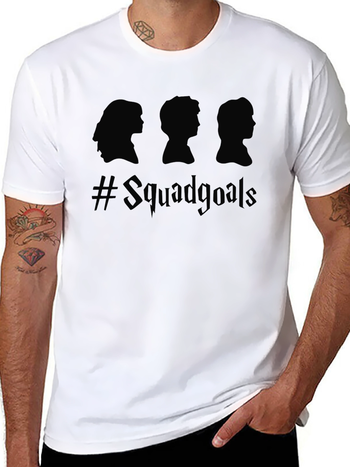 Squad Goals Tee - Black Graphic T-Shirt