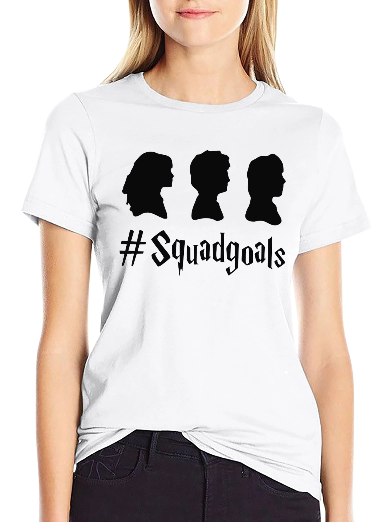 Squad Goals Tee - Black Graphic T-Shirt