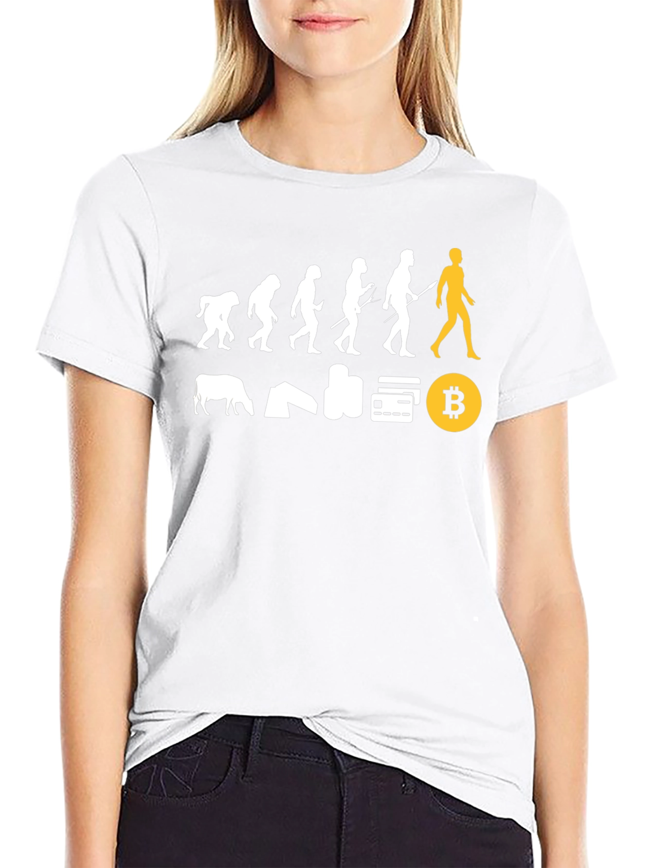 Bitcoin Evolution Black T-Shirt - Crypto Currency Tee