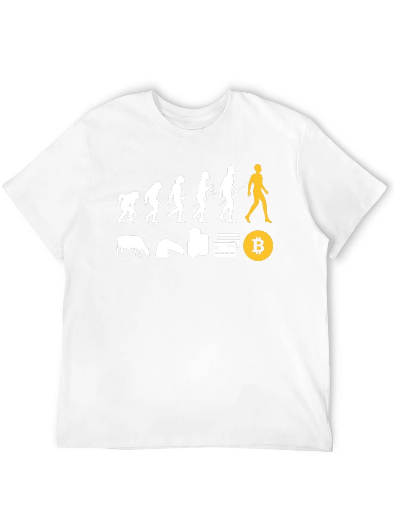 Bitcoin Evolution Black T-Shirt - Crypto Currency Tee