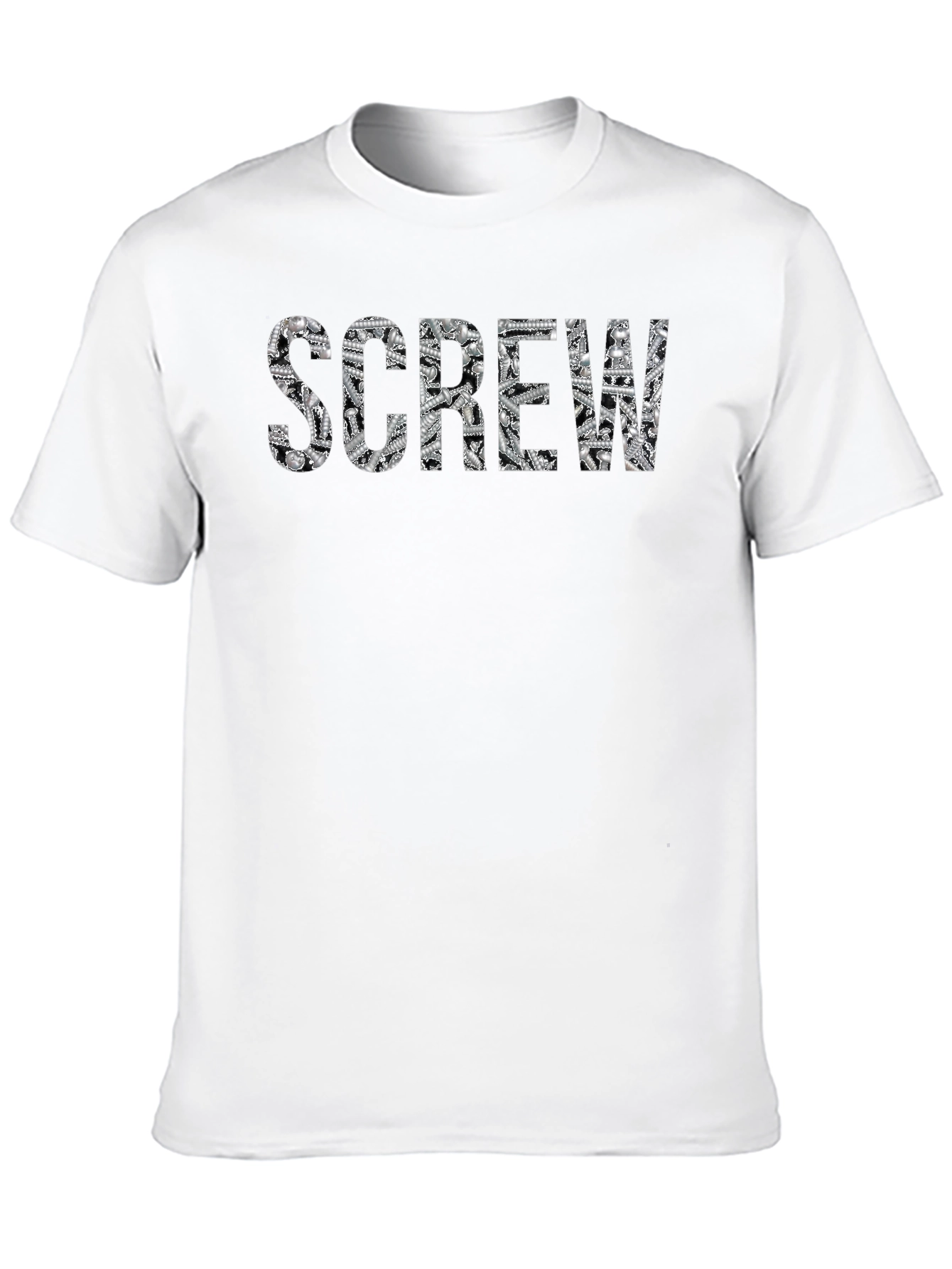 Screw Graphic Tee - Novelty Print Shirt