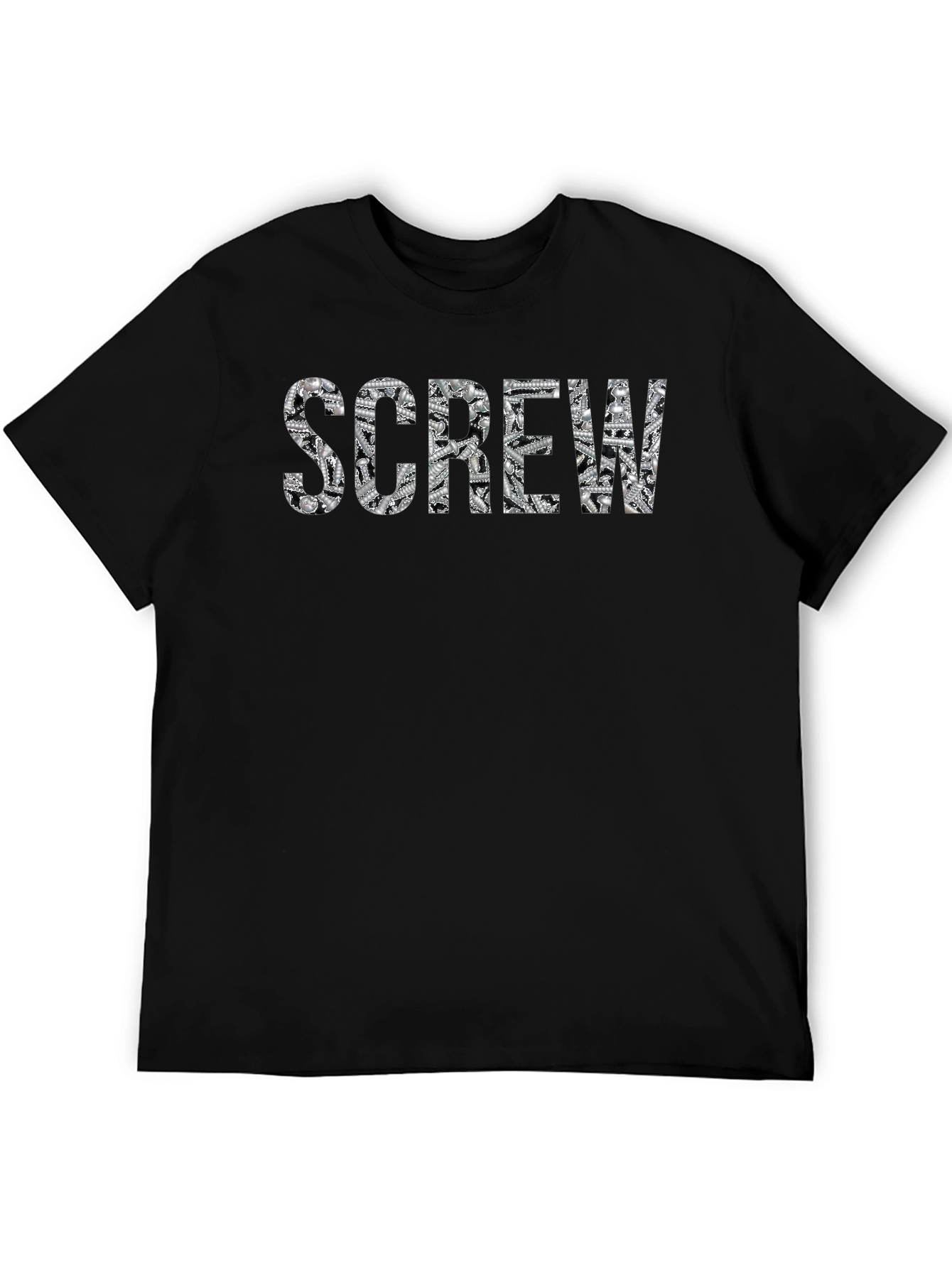 Screw Graphic Tee - Novelty Print Shirt