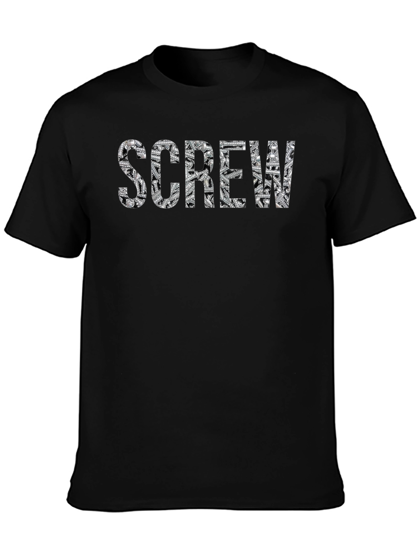 Screw Graphic Tee - Novelty Print Shirt
