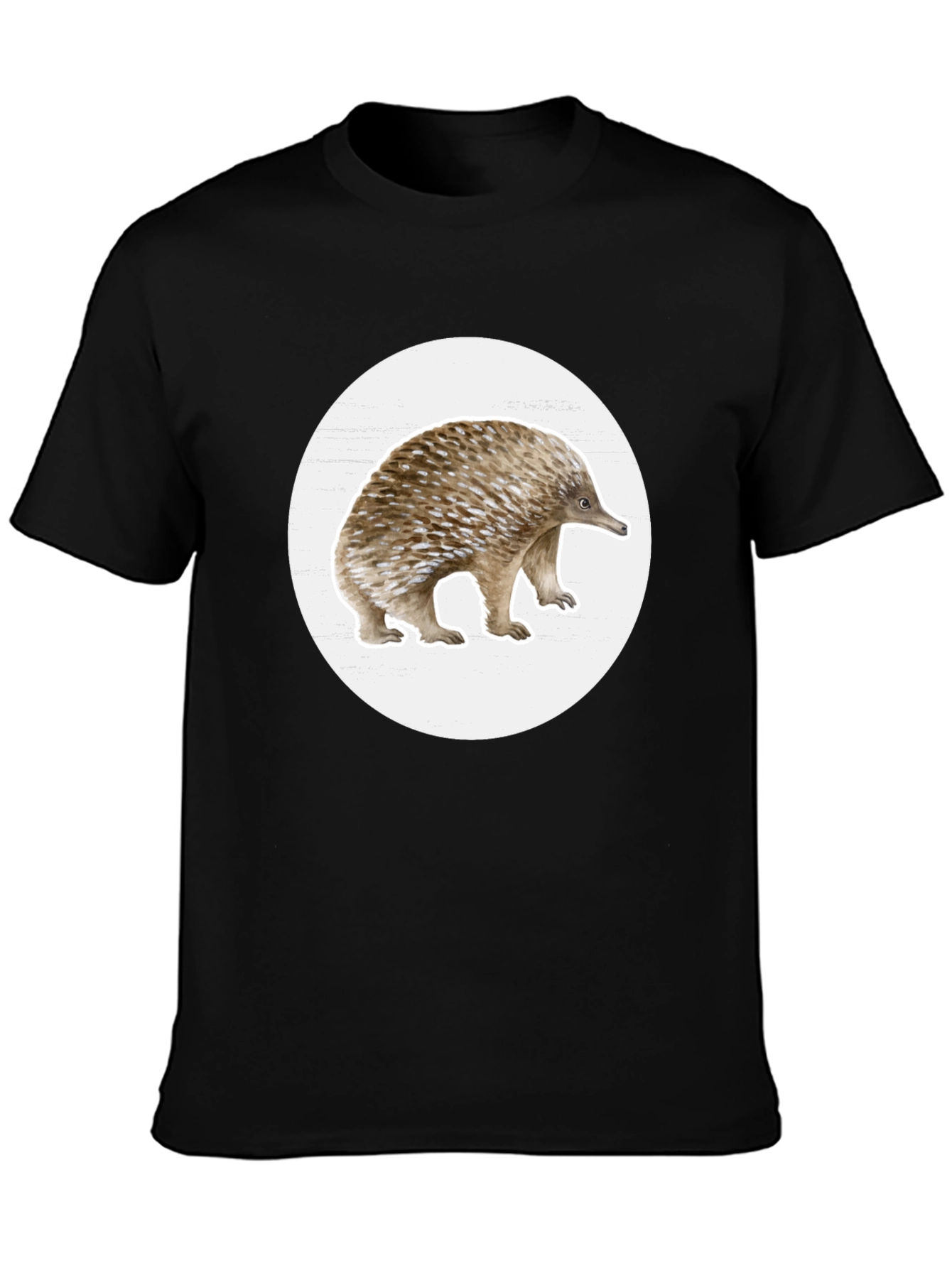 Echidna Graphic T-Shirt - Black Cotton Tee