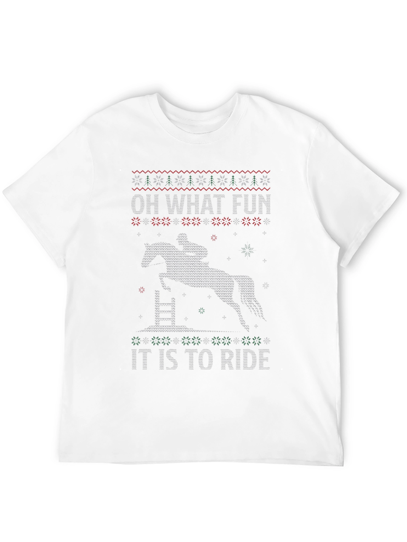 Oh What Fun Ugly Christmas Horse T-Shirt