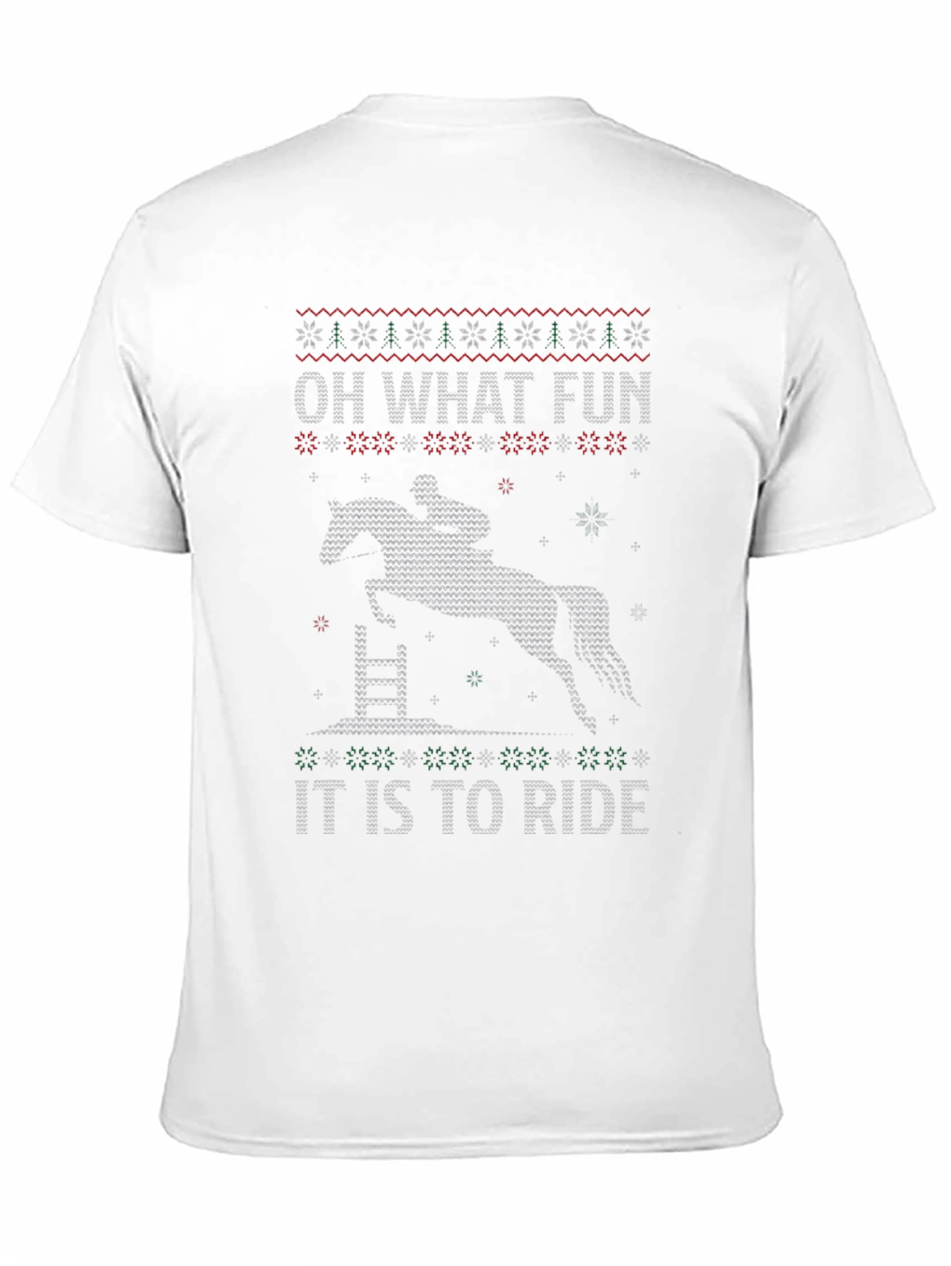 Oh What Fun Ugly Christmas Horse T-Shirt