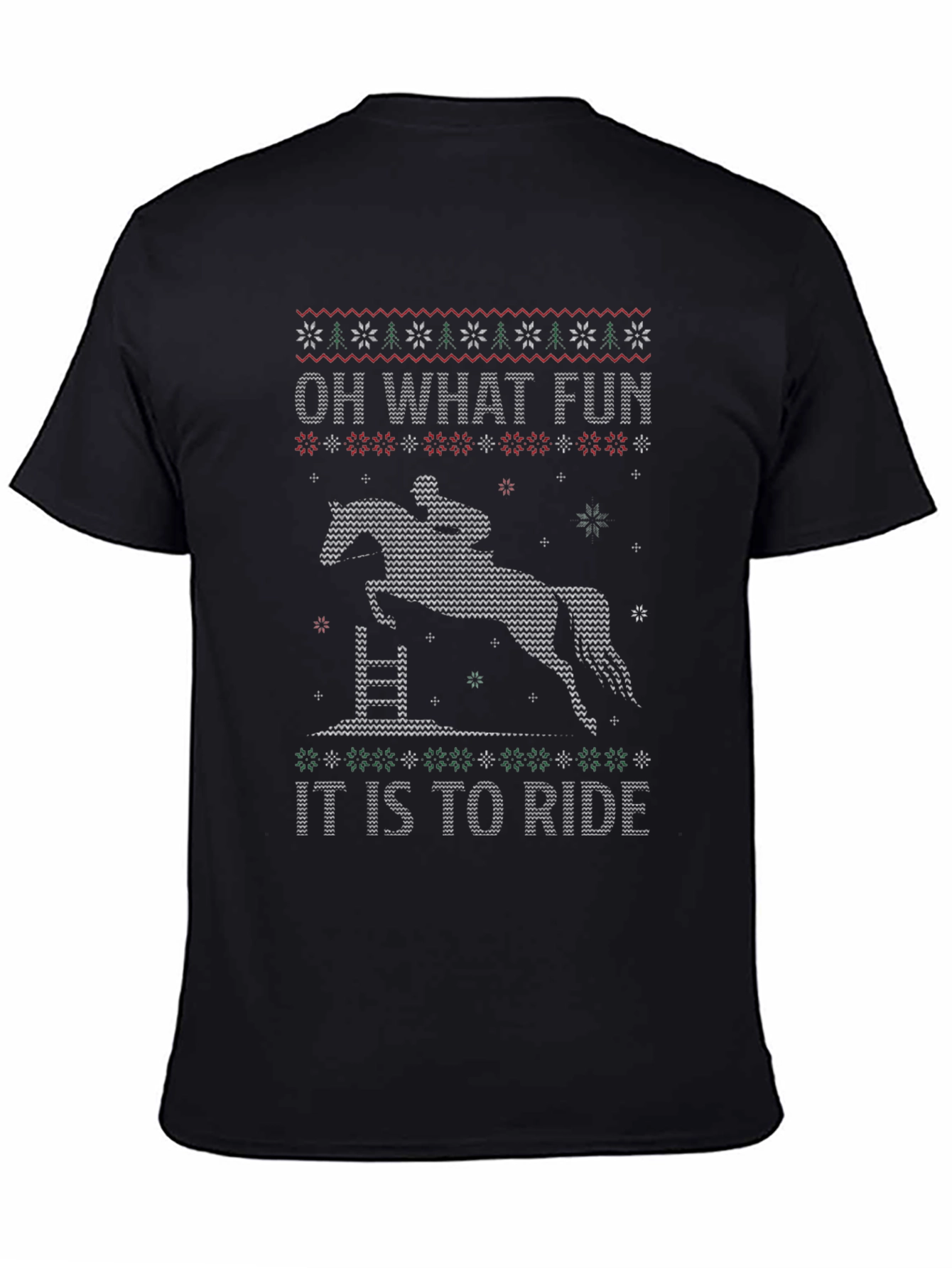 Oh What Fun Ugly Christmas Horse T-Shirt